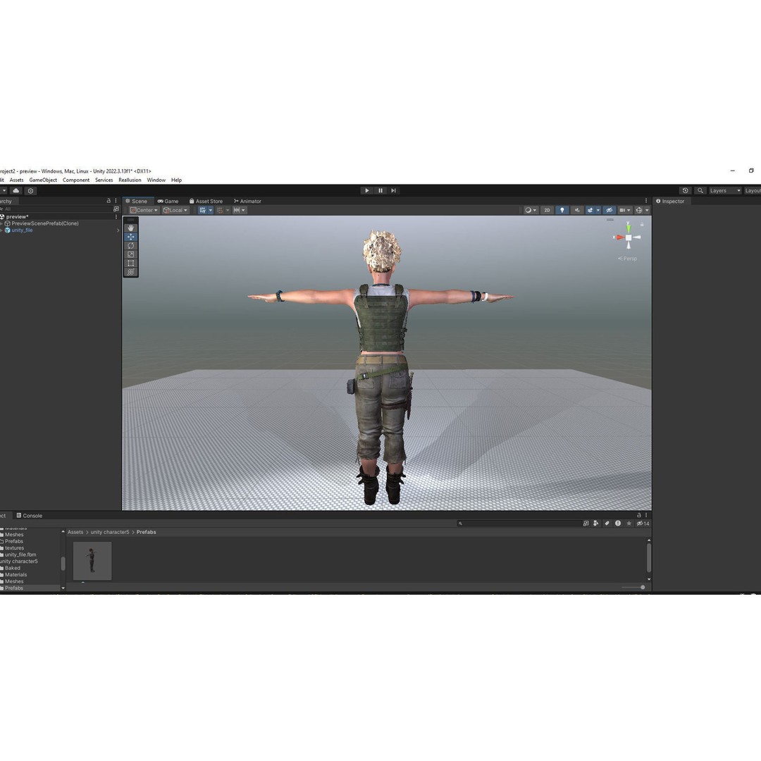 Kali 3D Model – Survival Style Low Poly Character, Game Ready - View 68