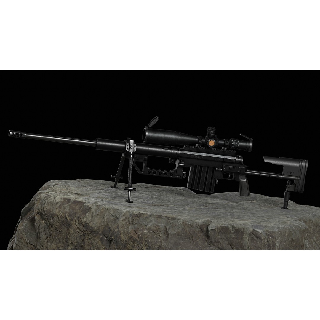 NIGHTFORCE B.E.A.S.T. 5-25X56 Scope 3D Model – Low Poly Game Asset, FBX