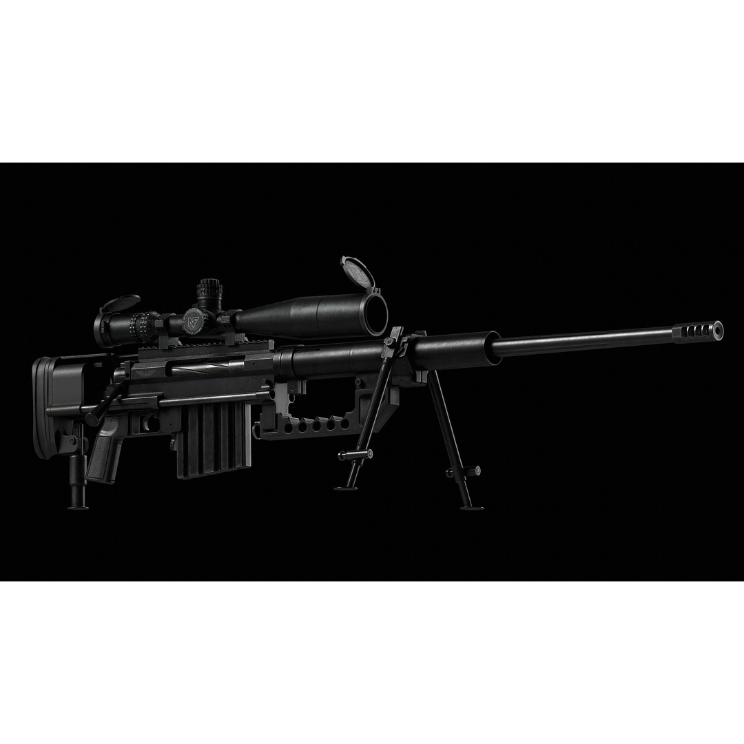 NIGHTFORCE B.E.A.S.T. 5-25X56 Scope 3D Model – Low Poly Game Asset, FBX - View 11