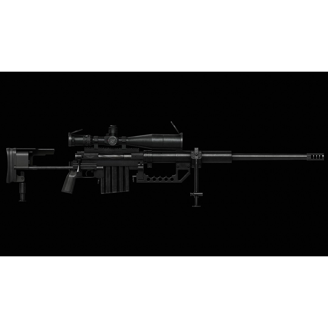 NIGHTFORCE B.E.A.S.T. 5-25X56 Scope 3D Model – Low Poly Game Asset, FBX - View 15