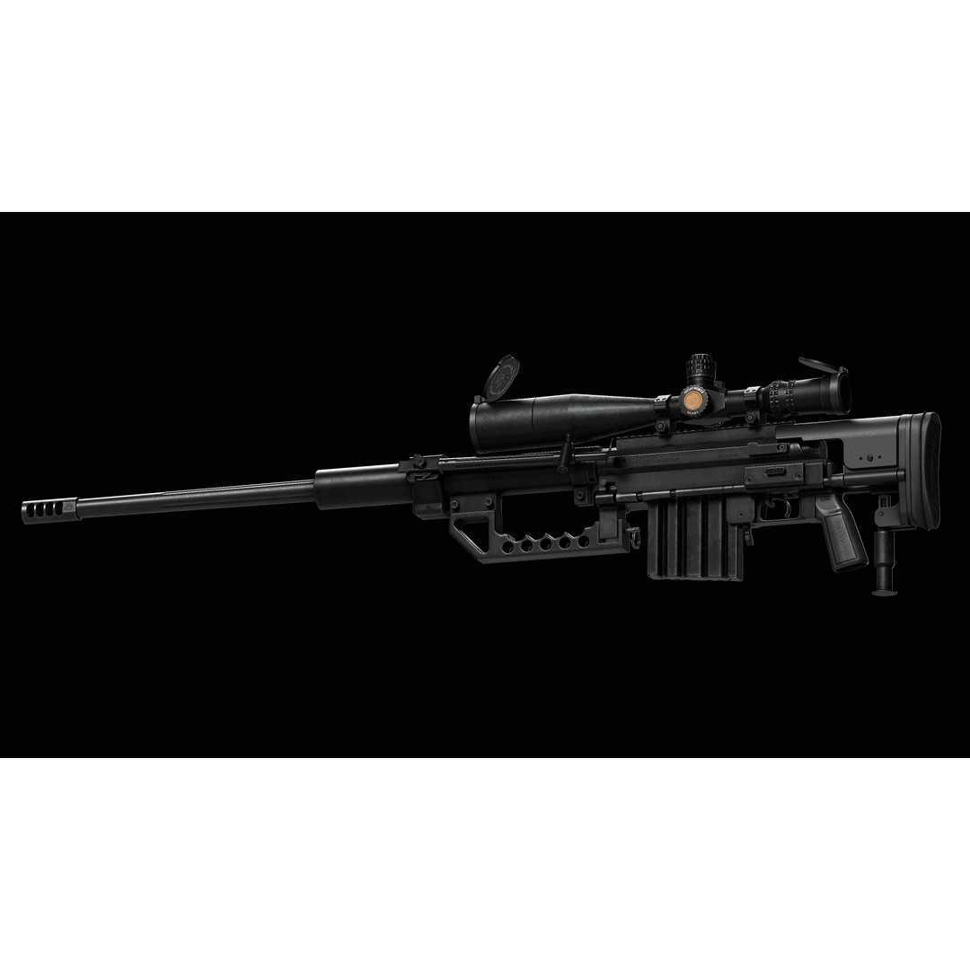 NIGHTFORCE B.E.A.S.T. 5-25X56 Scope 3D Model – Low Poly Game Asset, FBX - View 16