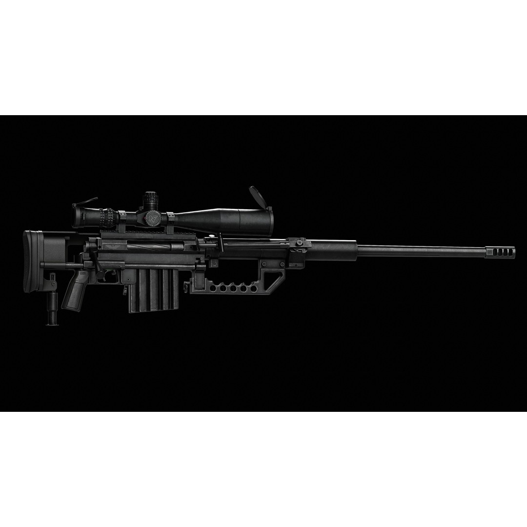 NIGHTFORCE B.E.A.S.T. 5-25X56 Scope 3D Model – Low Poly Game Asset, FBX - View 17