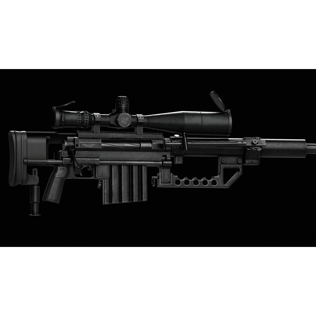 NIGHTFORCE B.E.A.S.T. 5-25X56 Scope 3D Model – Low Poly Game Asset, FBX - View 18