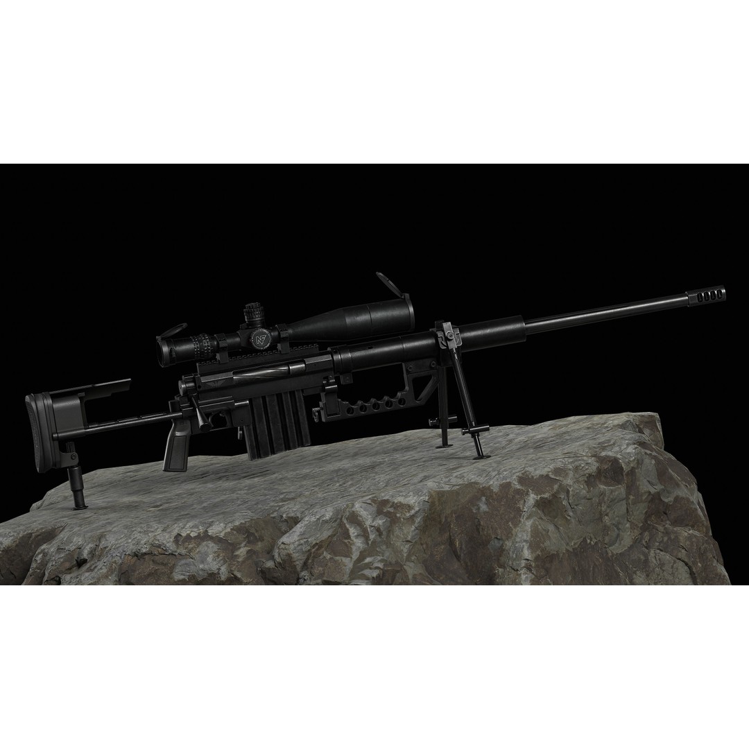 NIGHTFORCE B.E.A.S.T. 5-25X56 Scope 3D Model – Low Poly Game Asset, FBX - View 20