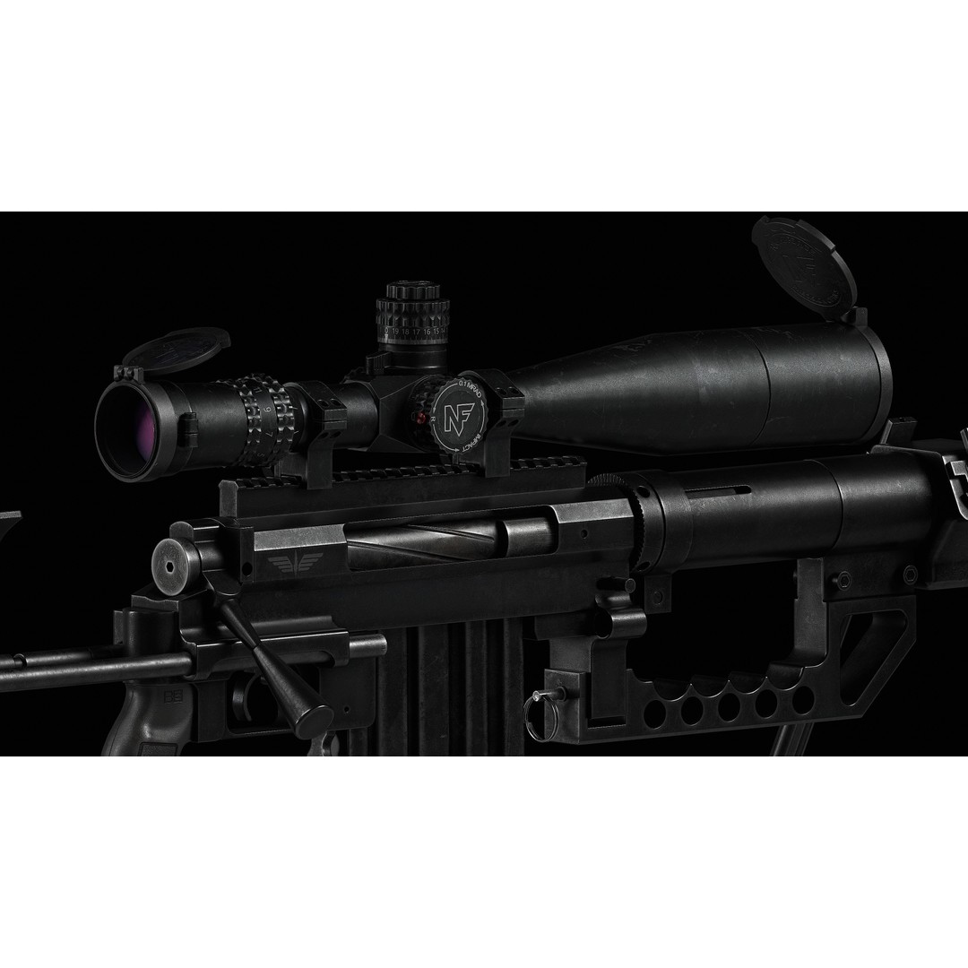 NIGHTFORCE B.E.A.S.T. 5-25X56 Scope 3D Model – Low Poly Game Asset, FBX - View 3