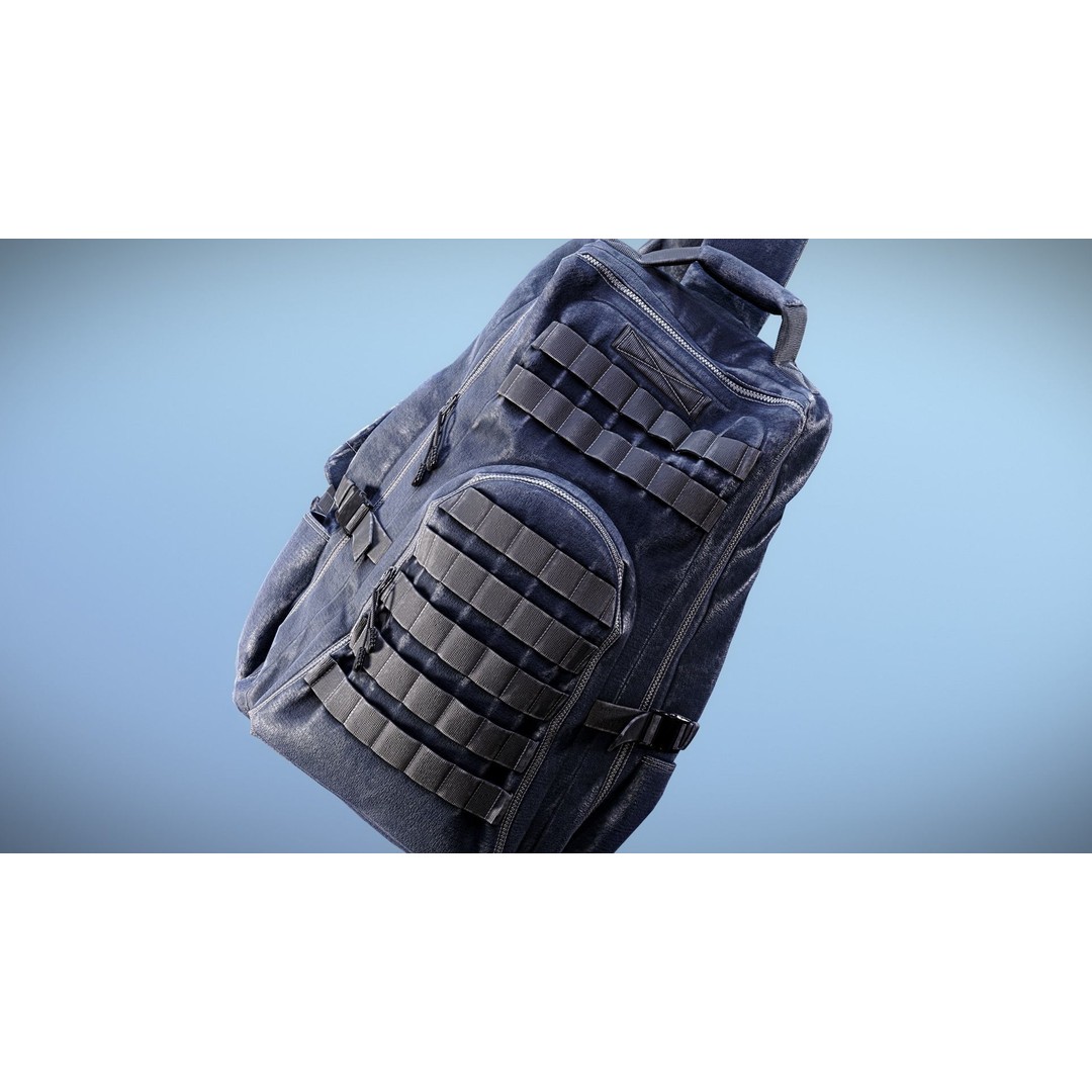 Backpack 3D Model – Low Poly Game Ready Asset, PBR Textures - View 10