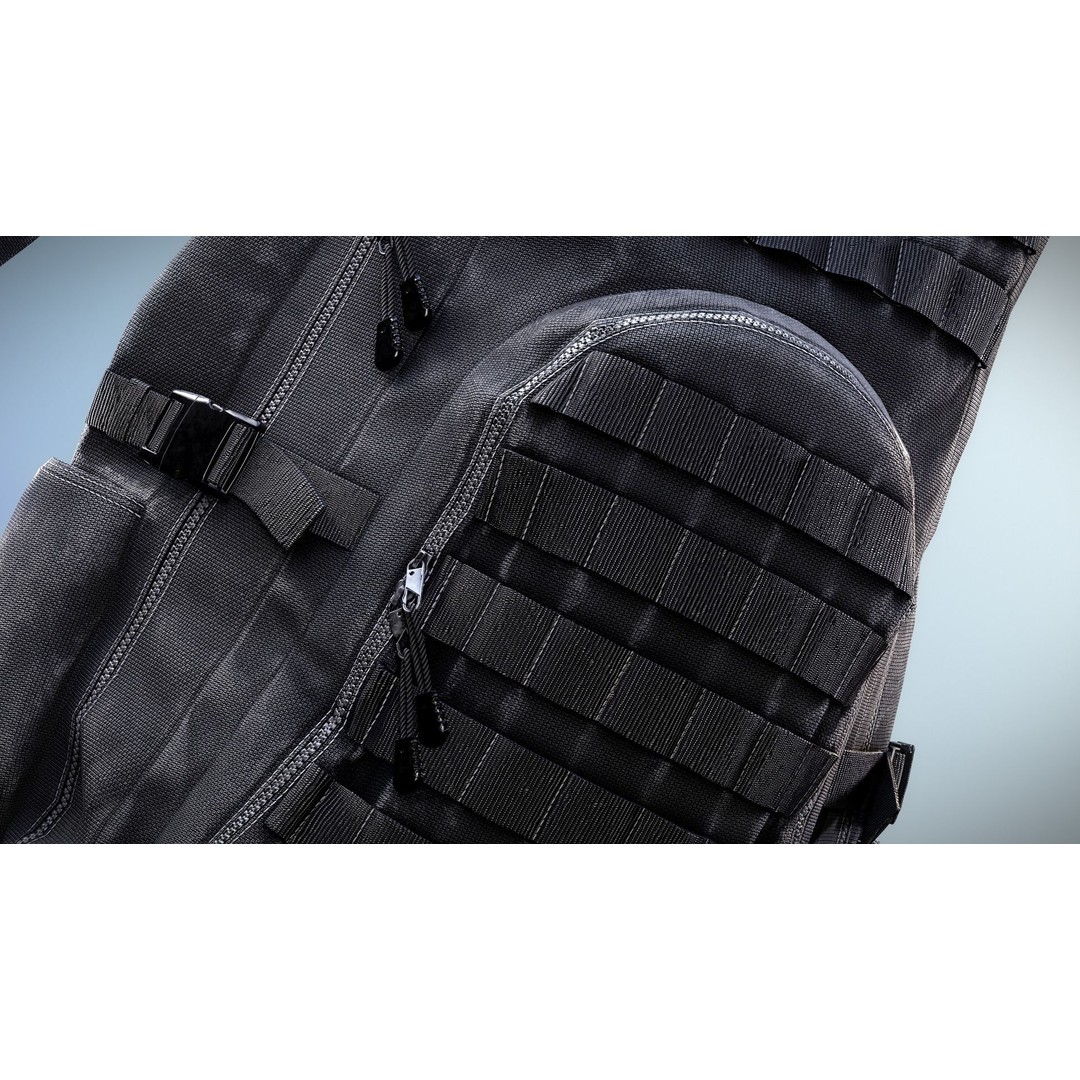Backpack 3D Model – Low Poly Game Ready Asset, PBR Textures - View 12