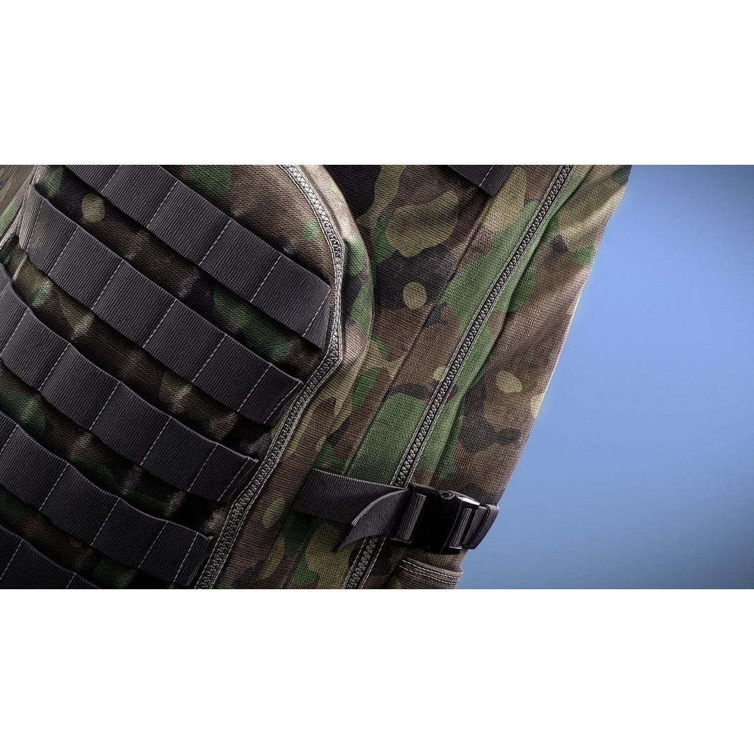 Backpack 3D Model – Low Poly Game Ready Asset, PBR Textures - View 20