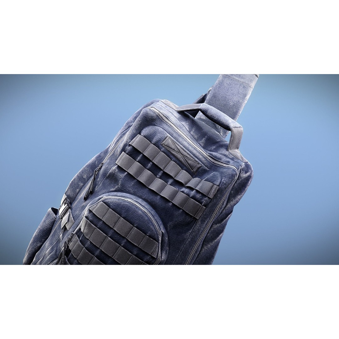 Backpack 3D Model – Low Poly Game Ready Asset, PBR Textures - View 23