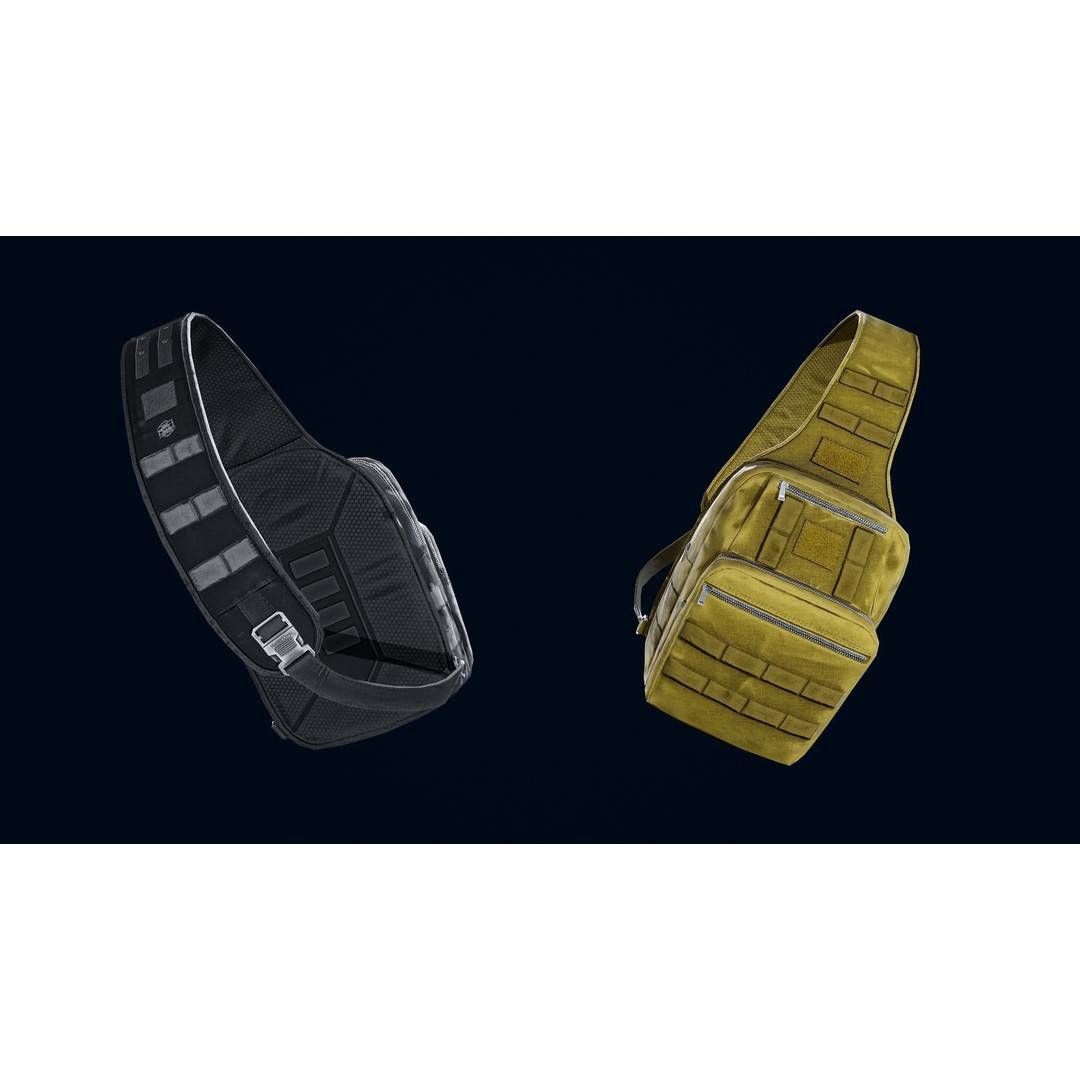 Casual Bag 3D Model – Low Poly Game Asset with PBR Textures - View 13