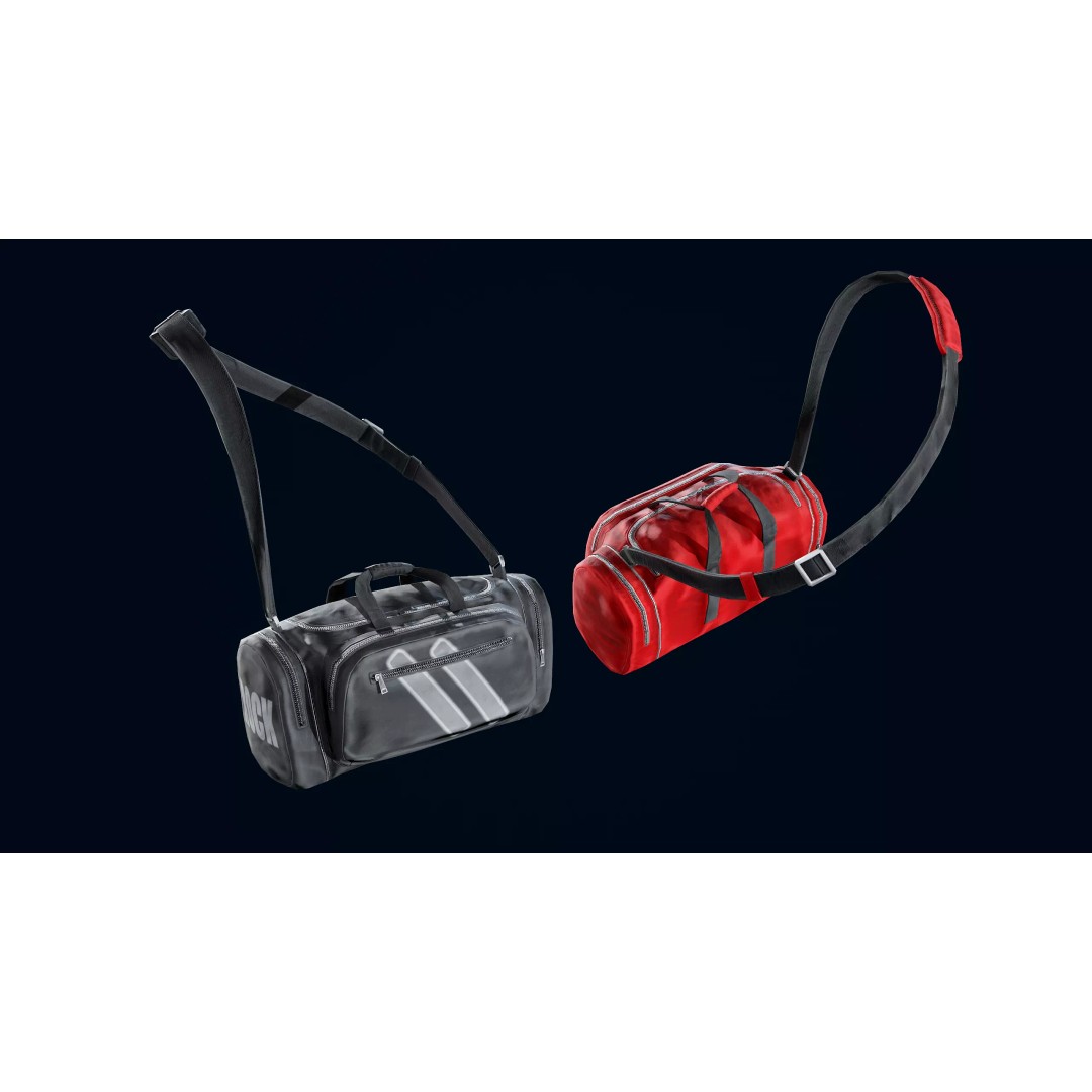 Casual Bag 3D Model – Low Poly Game Asset with PBR Textures - View 2