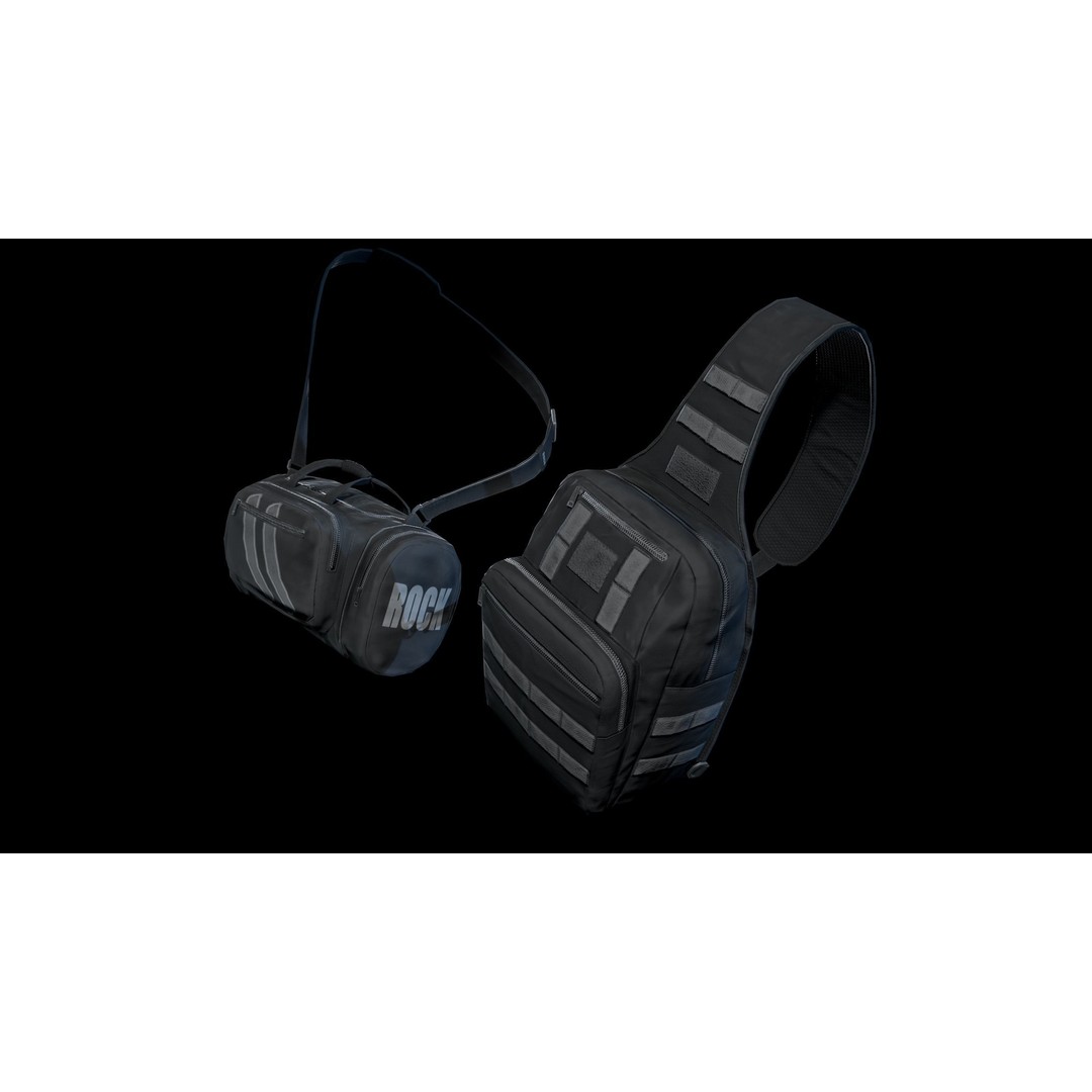 Casual Bag 3D Model – Low Poly Game Asset with PBR Textures - View 8