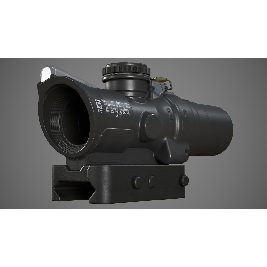 ACOG 1.5x16S 3D Model – Low Poly Replica Game Asset, FBX - View 11
