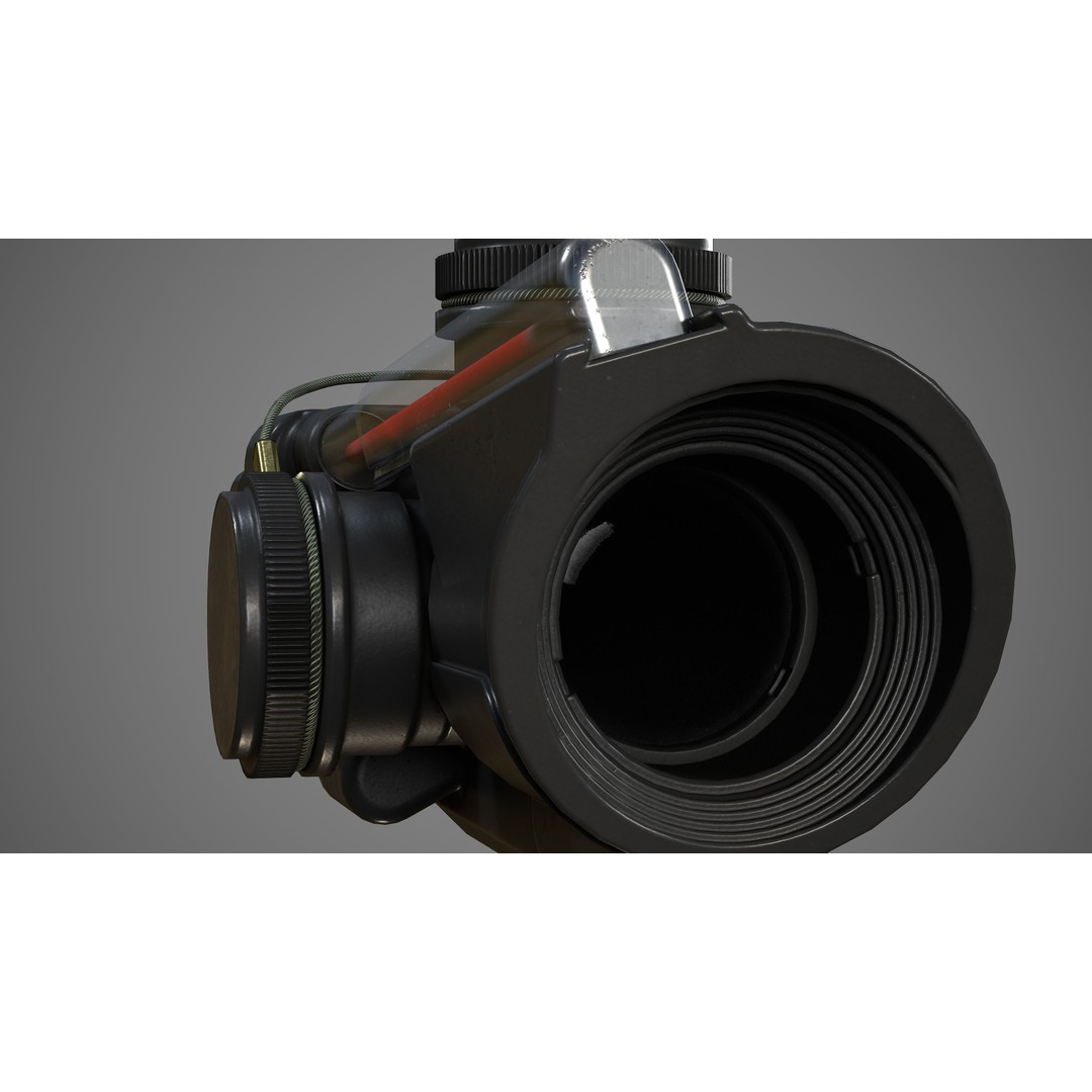 ACOG 1.5x16S 3D Model – Low Poly Replica Game Asset, FBX - View 16