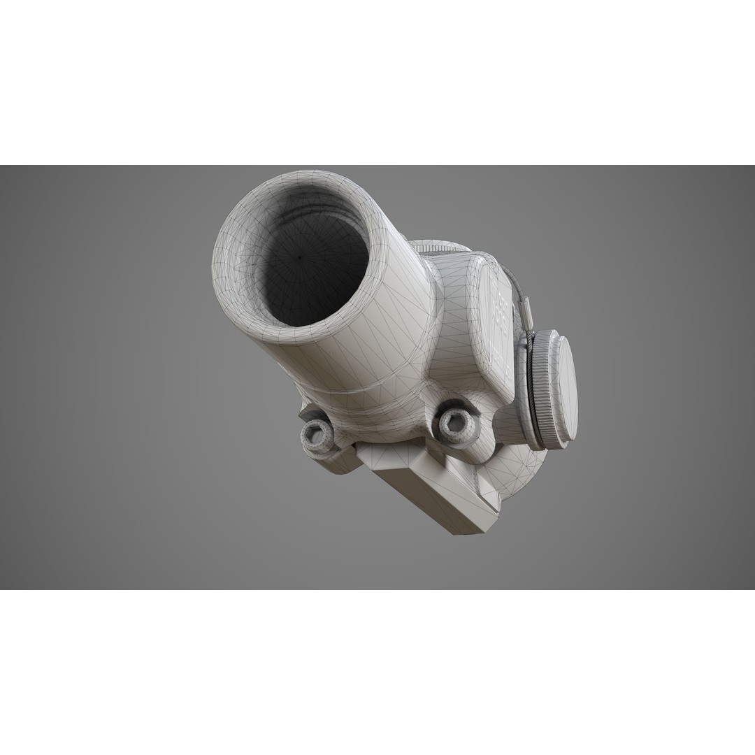 ACOG 1.5x16S 3D Model – Low Poly Replica Game Asset, FBX - View 21