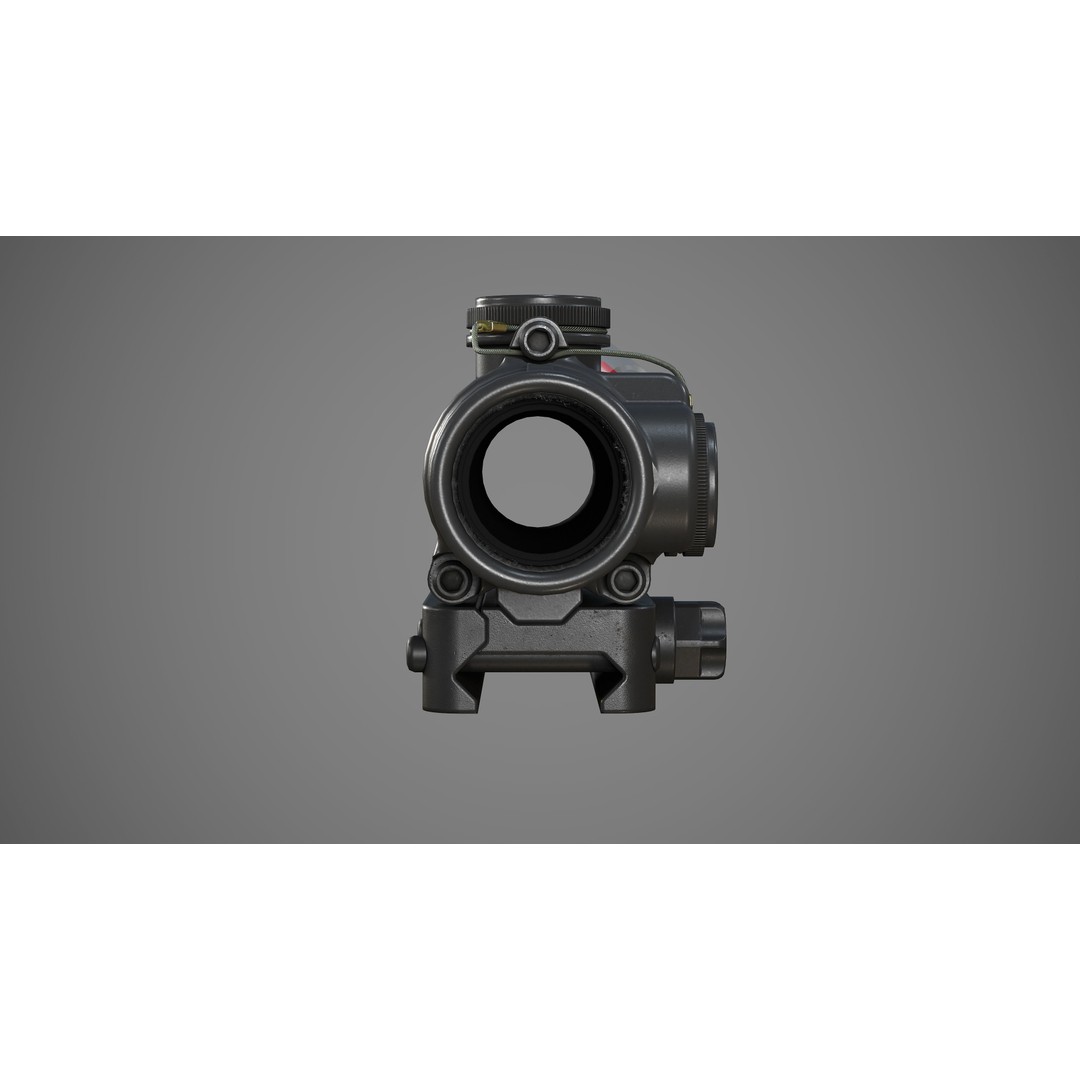 ACOG 1.5x16S 3D Model – Low Poly Replica Game Asset, FBX - View 4