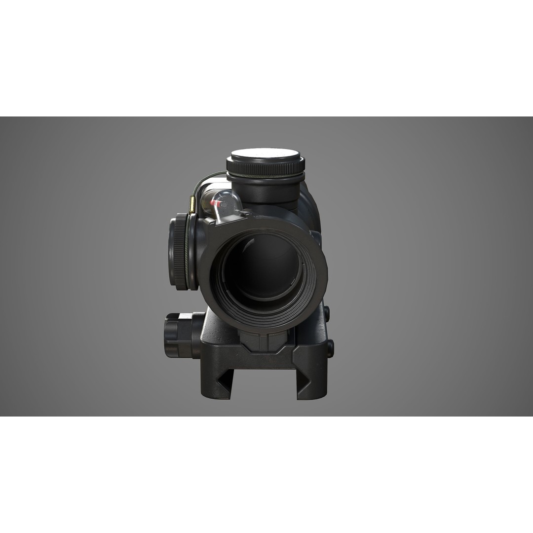 ACOG 1.5x16S 3D Model – Low Poly Replica Game Asset, FBX - View 5