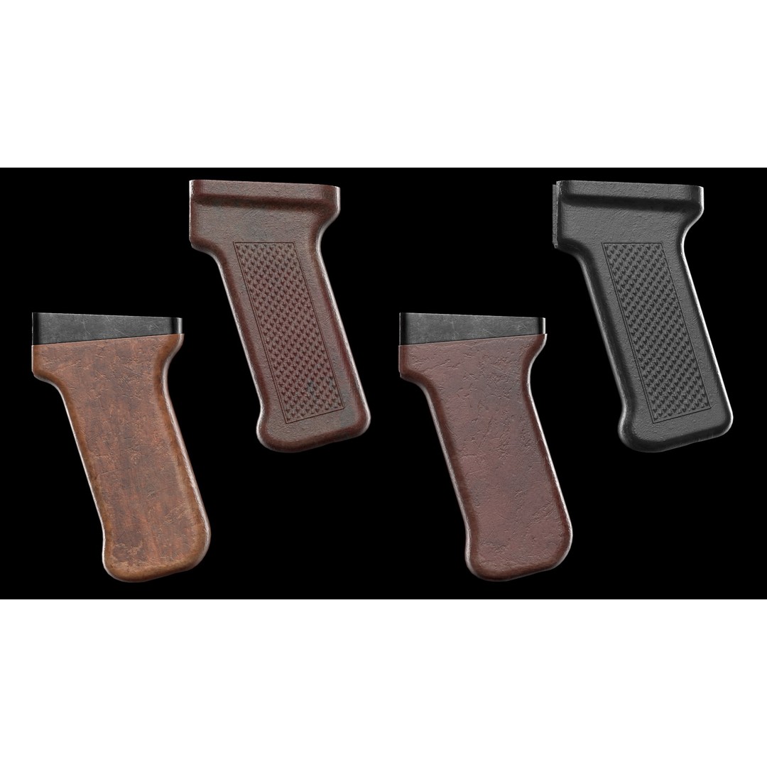 AK Magazines 3D Model – Low Poly Game Asset, PBR Textures, FBX - View 10