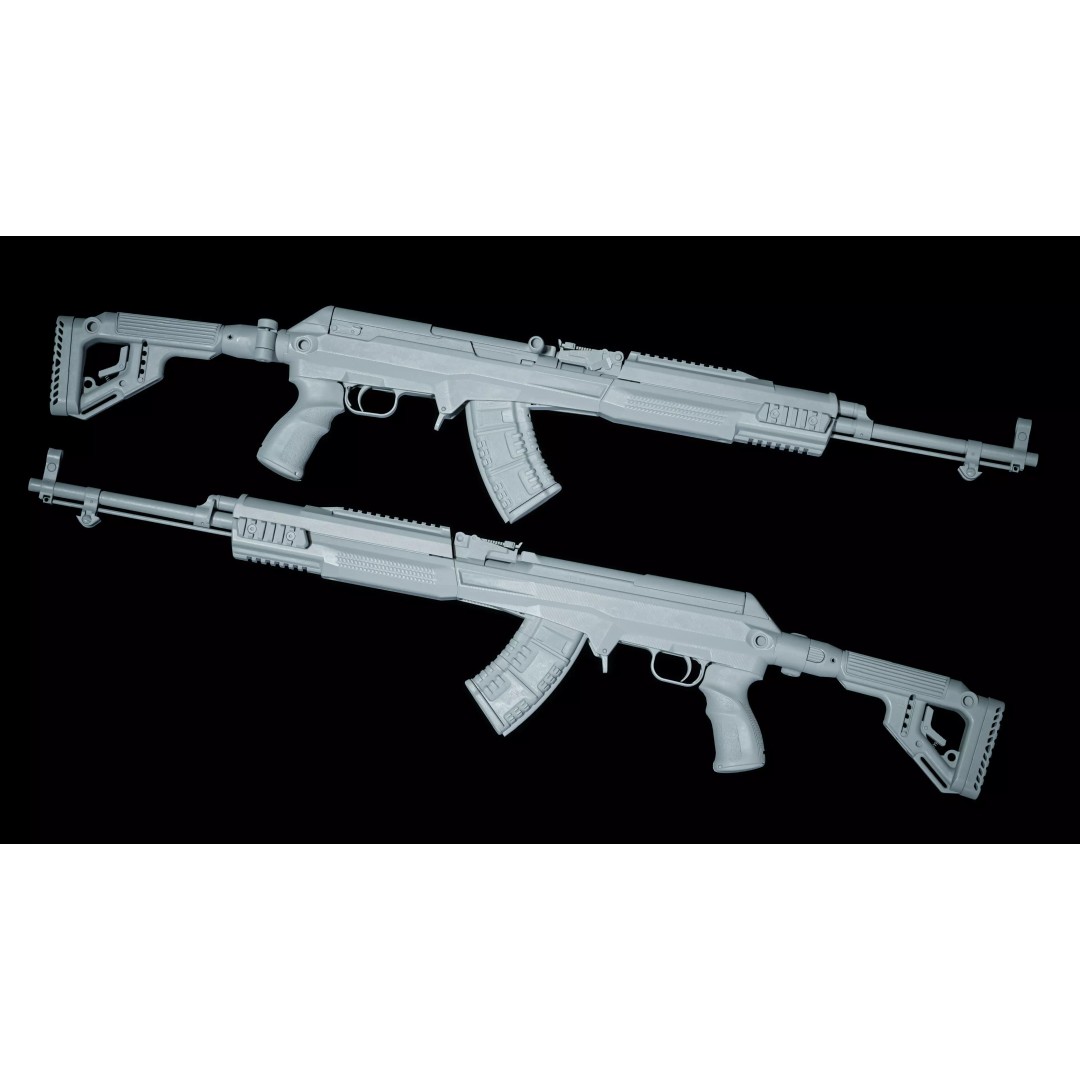 SKS Carbine 3D Model – Low Poly Tactical Asset, Rigged, FBX - View 22