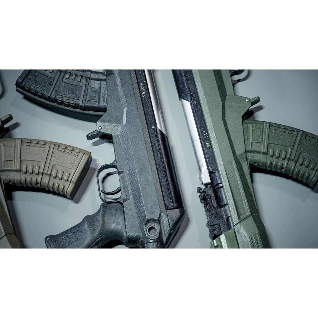 SKS Carbine 3D Model – Low Poly Tactical Asset, Rigged, FBX - View 7