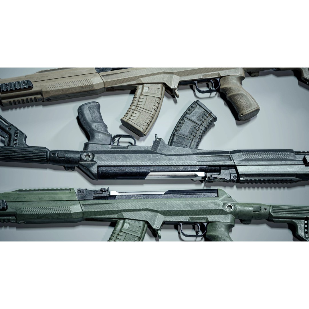 SKS Carbine 3D Model – Low Poly Tactical Asset, Rigged, FBX - View 8