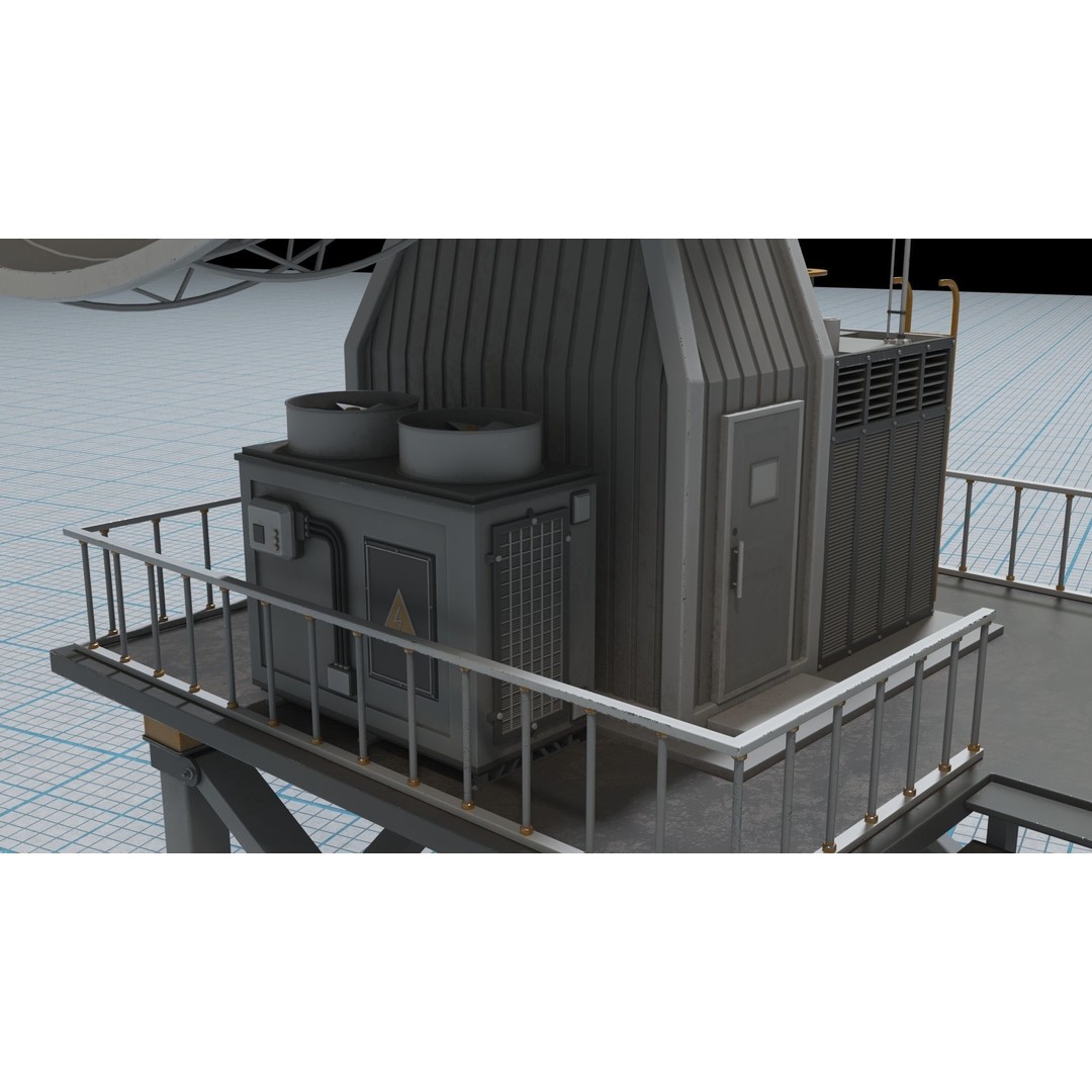 Antennas 3D Model – Low Poly Collection of 21 Textured Pieces, FBX - View 10
