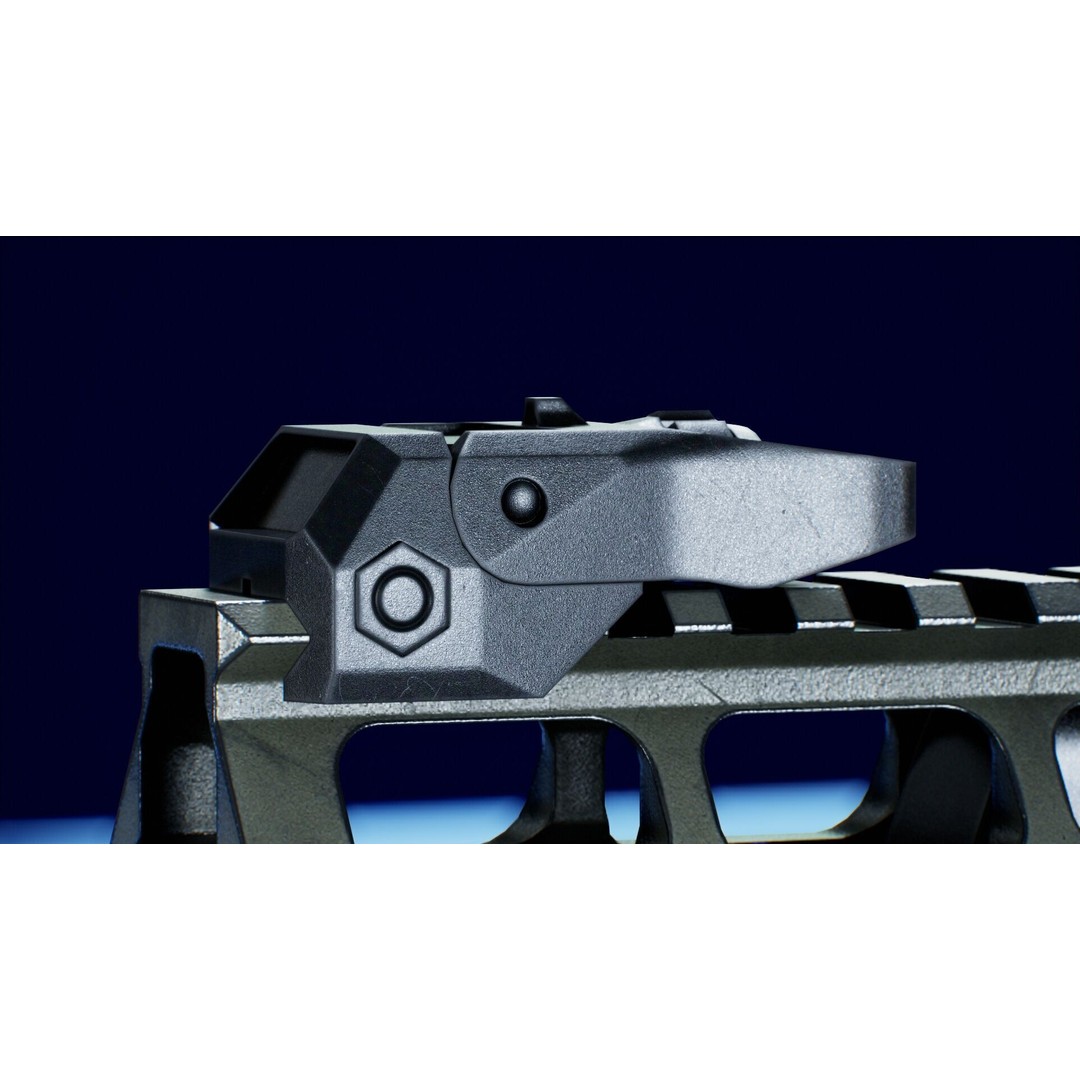 Haenel MK 556 3D Model – Low Poly Game-Ready Rifle, FBX, OBJ - View 25