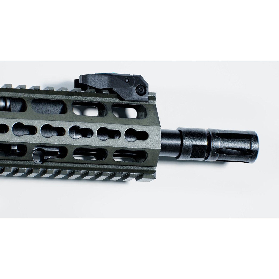 Haenel MK 556 3D Model – Low Poly Game-Ready Rifle, FBX, OBJ - View 29