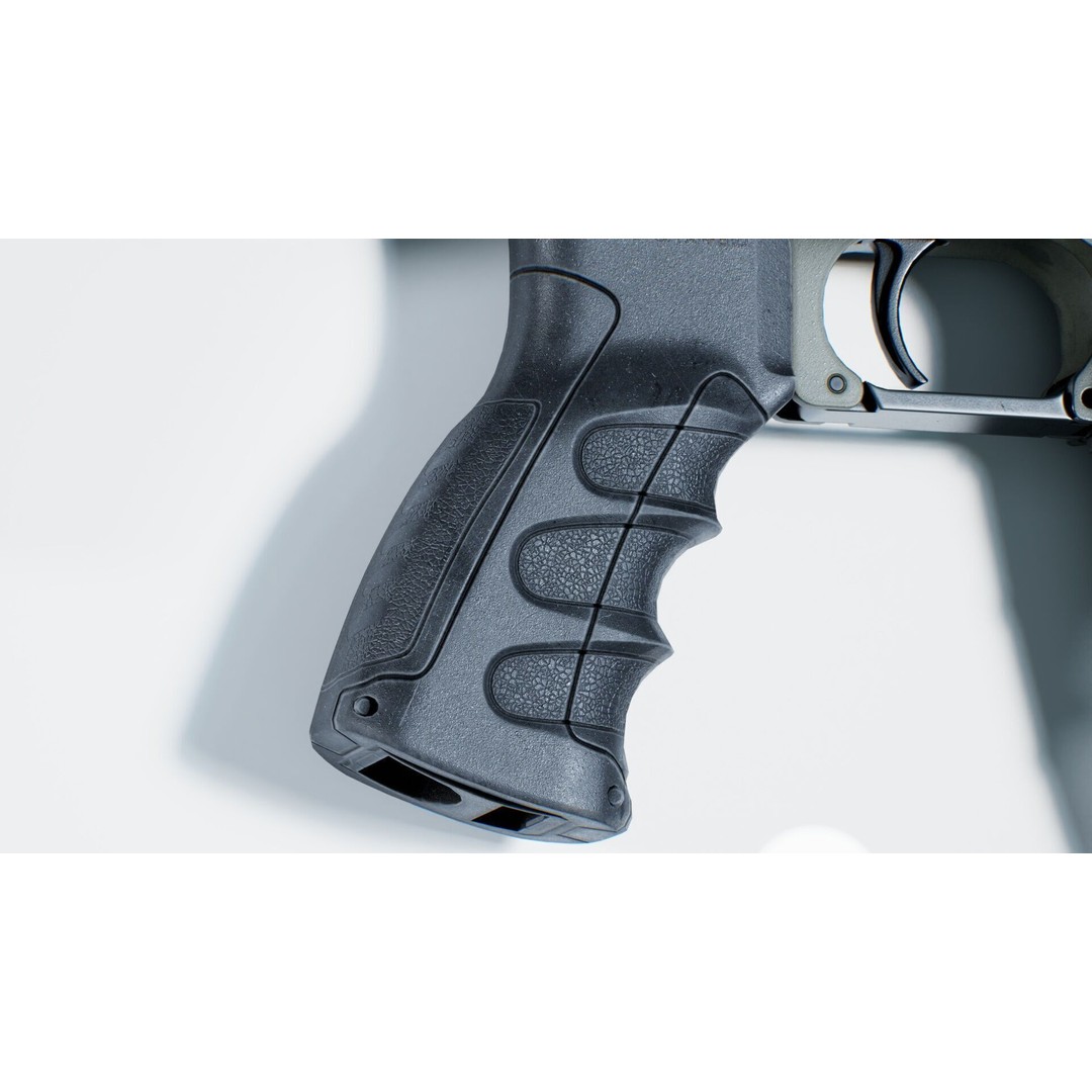 Haenel MK 556 3D Model – Low Poly Game-Ready Rifle, FBX, OBJ - View 32