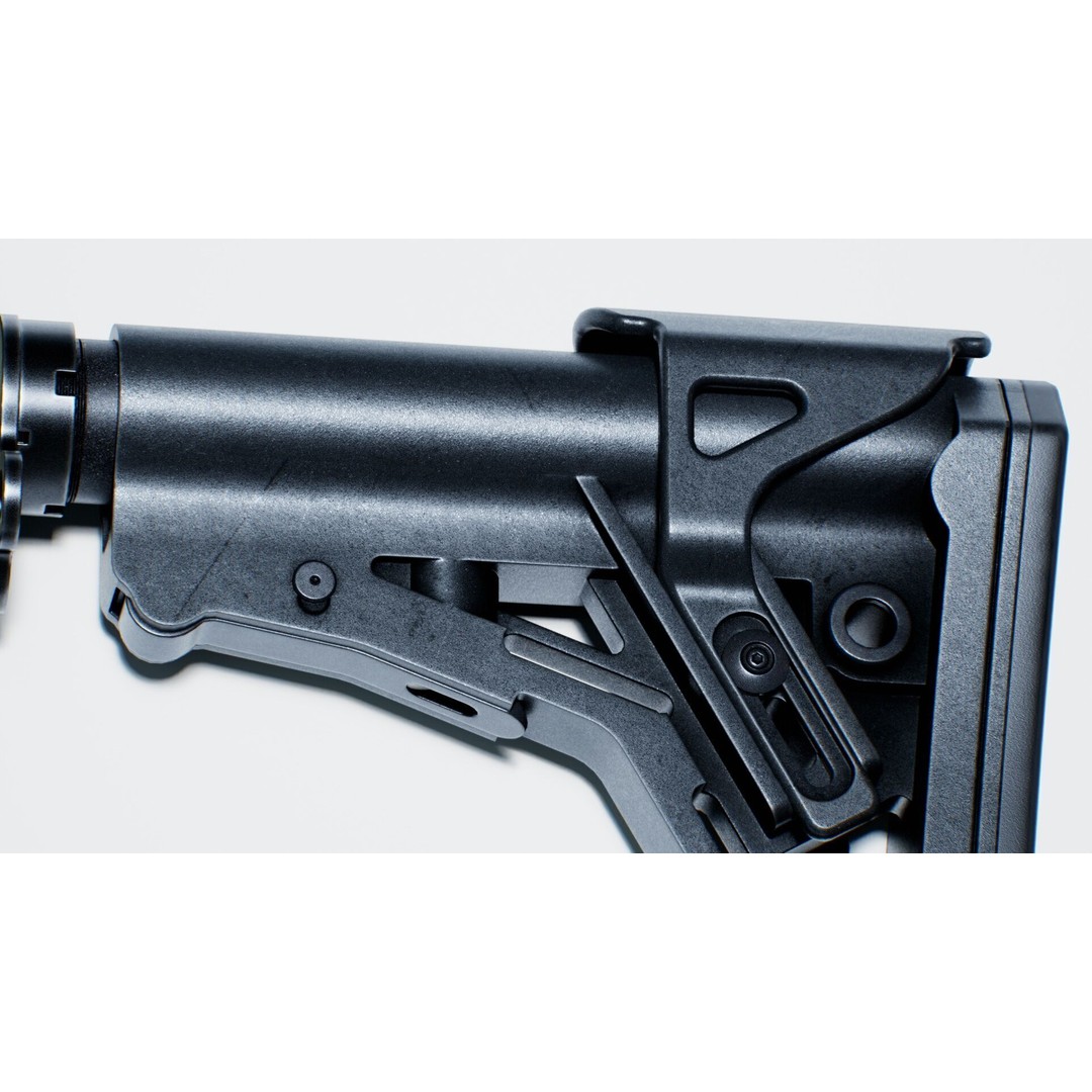 Haenel MK 556 3D Model – Low Poly Game-Ready Rifle, FBX, OBJ - View 41