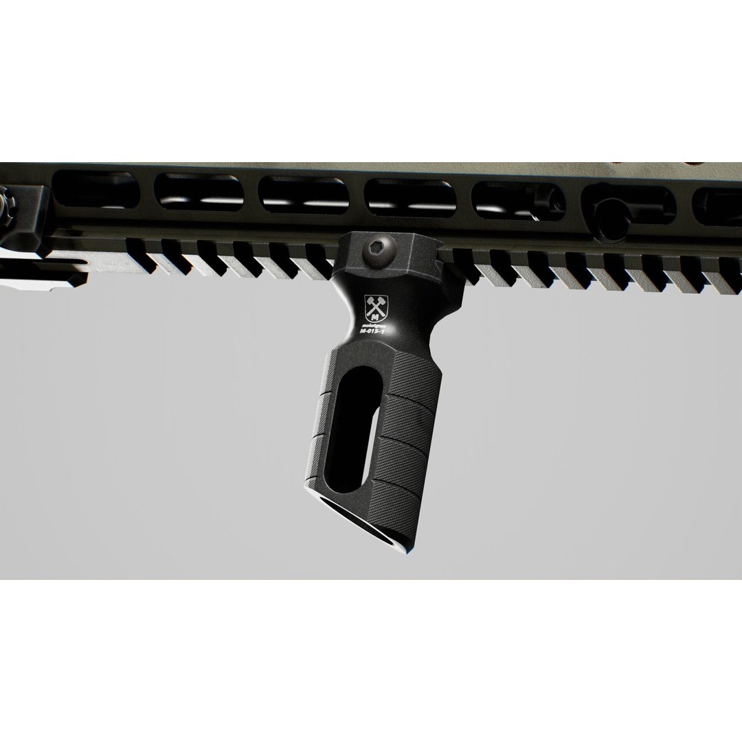 Haenel MK 556 3D Model – Low Poly Game-Ready Rifle, FBX, OBJ - View 47