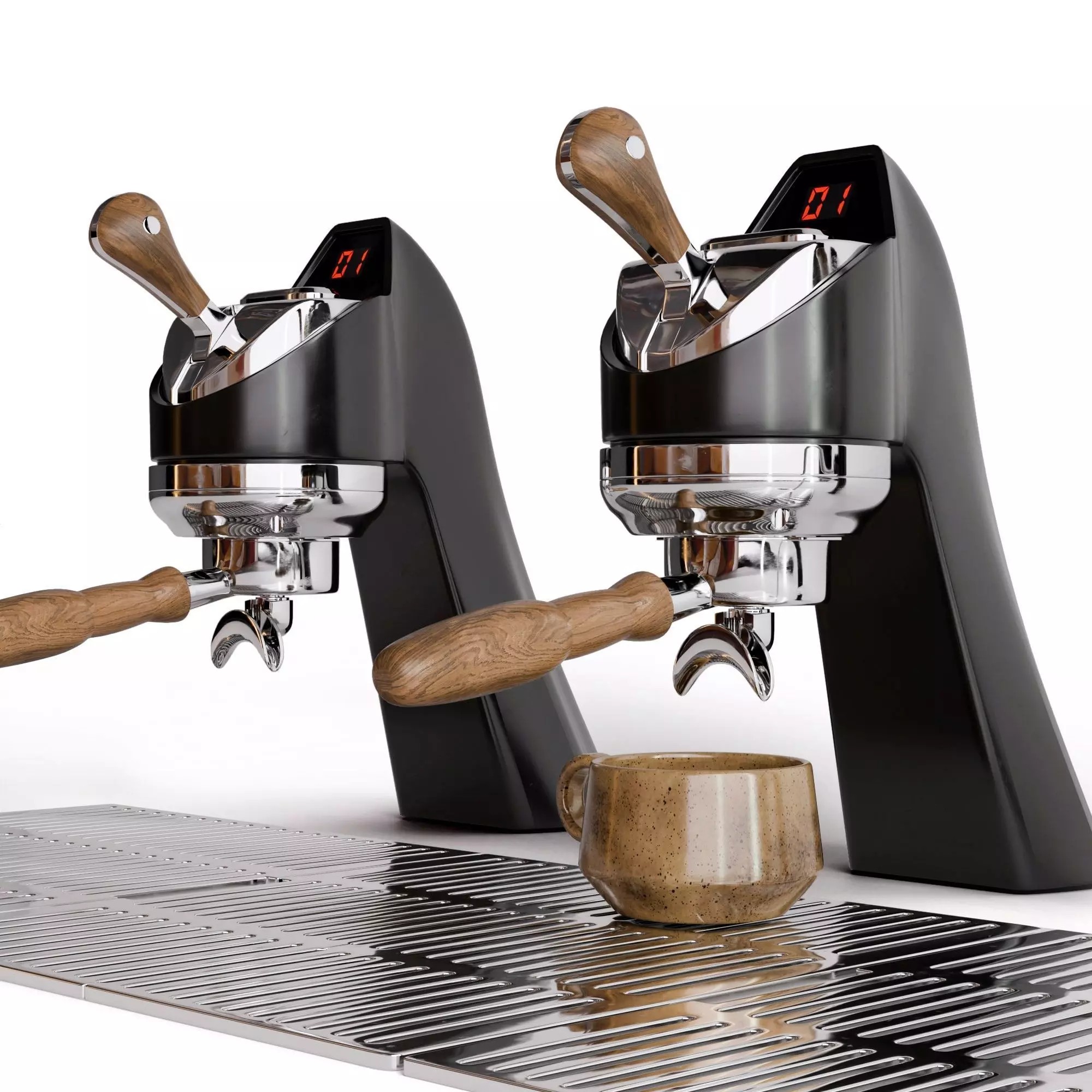 Modbar Coffeemachine - PBR Game-Ready 3D Model - View 4