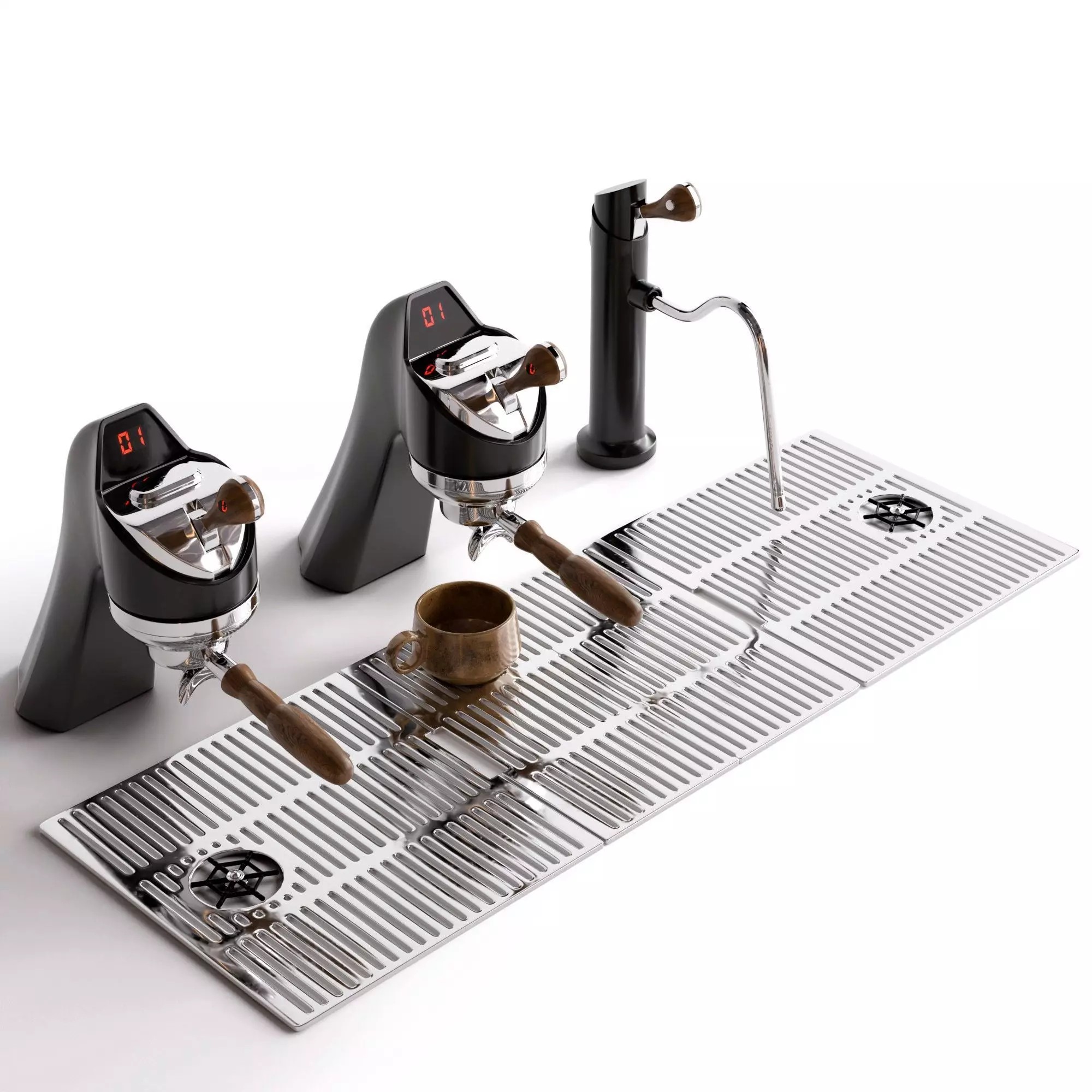 Modbar Coffeemachine - PBR Game-Ready 3D Model - View 5