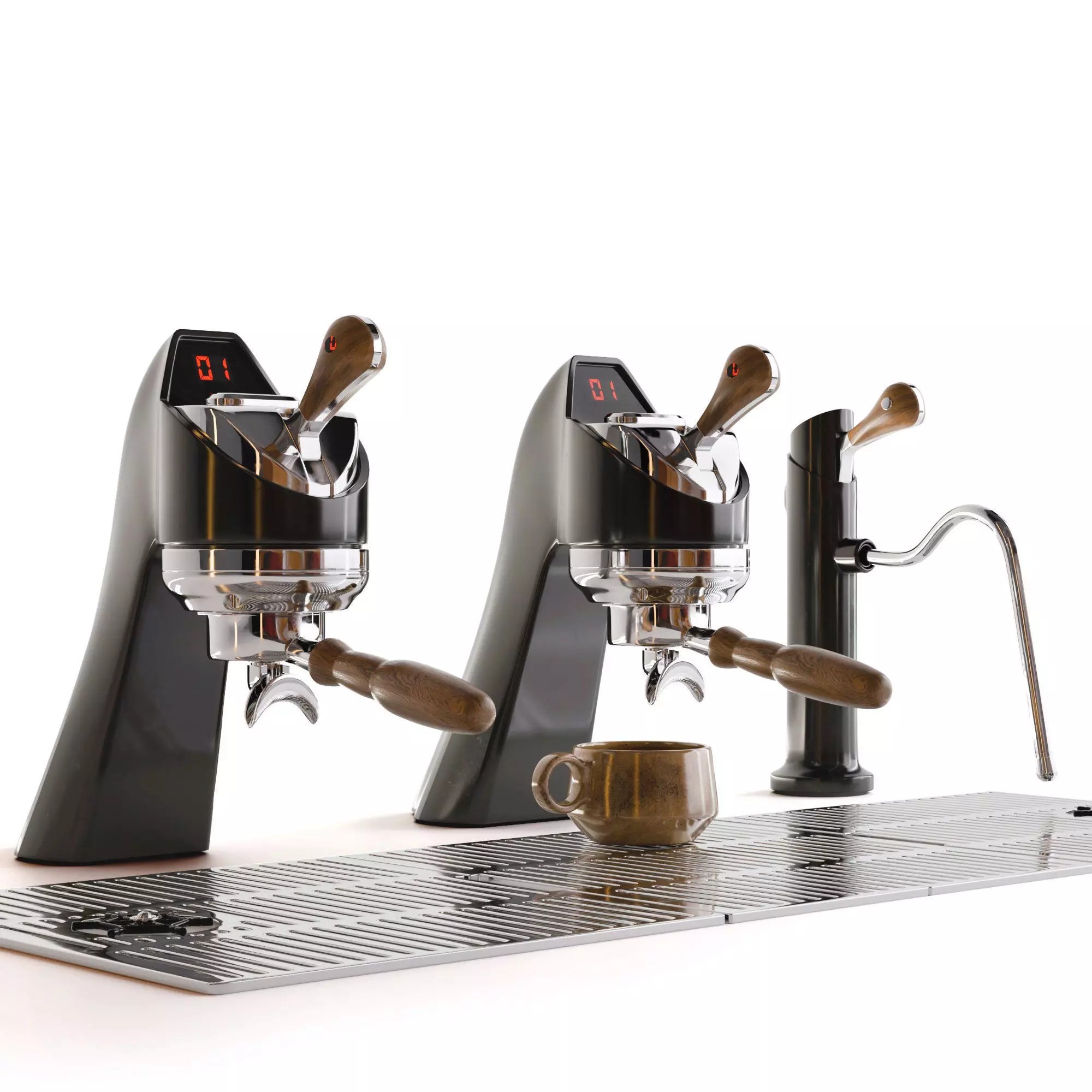 Modbar Coffeemachine - PBR Game-Ready 3D Model - View 7