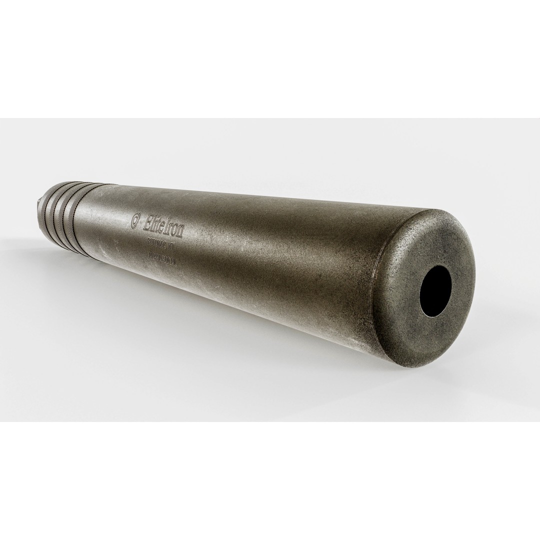 Elite Iron Alpha 50 cal Suppressor 3D Model – Low Poly Game Asset, FBX - View 11
