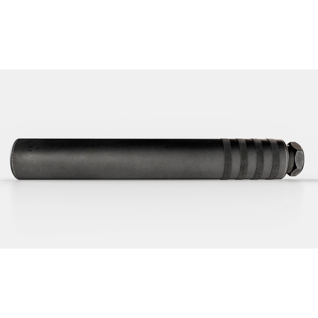 Elite Iron Alpha 50 cal Suppressor 3D Model – Low Poly Game Asset, FBX - View 15
