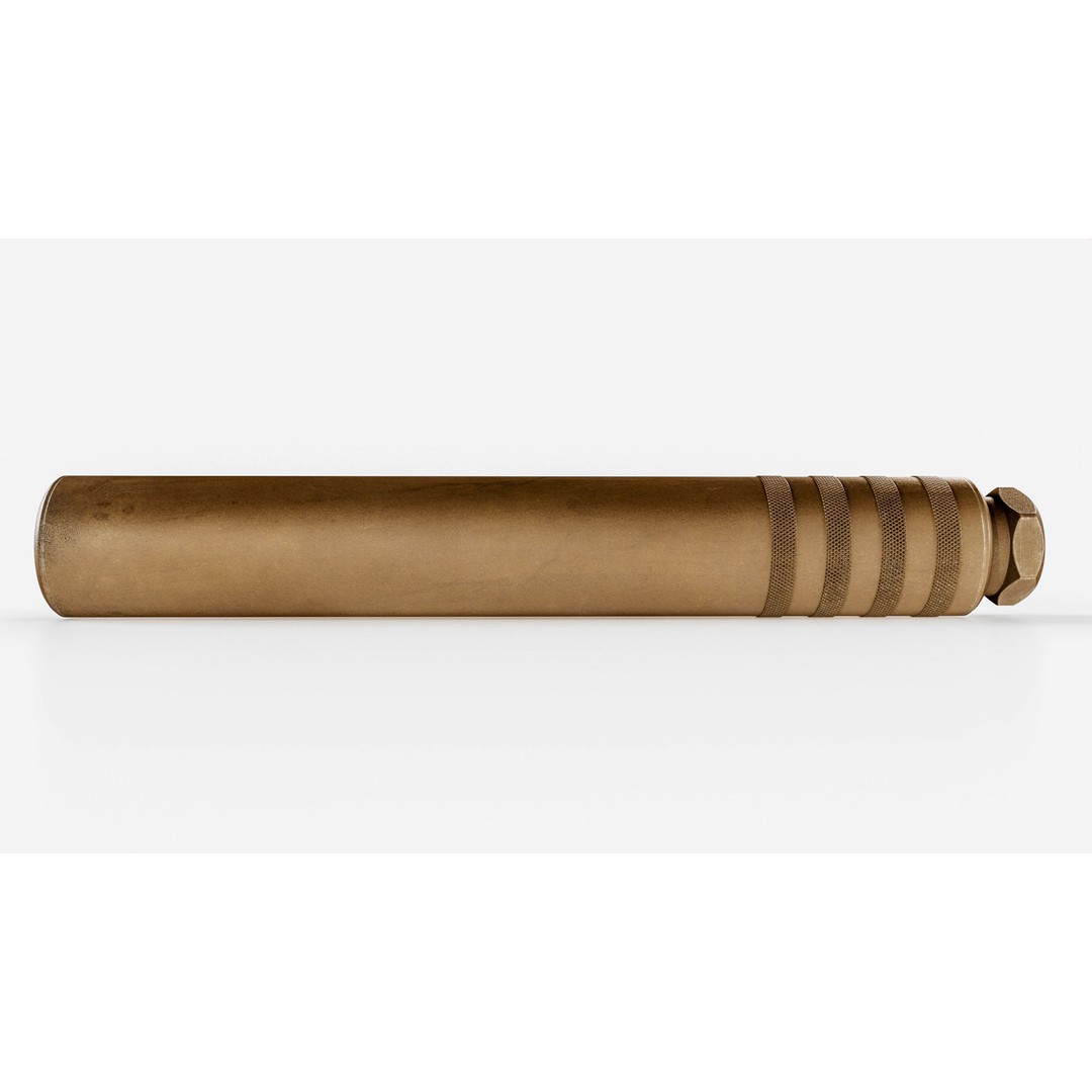Elite Iron Alpha 50 cal Suppressor 3D Model – Low Poly Game Asset, FBX - View 16