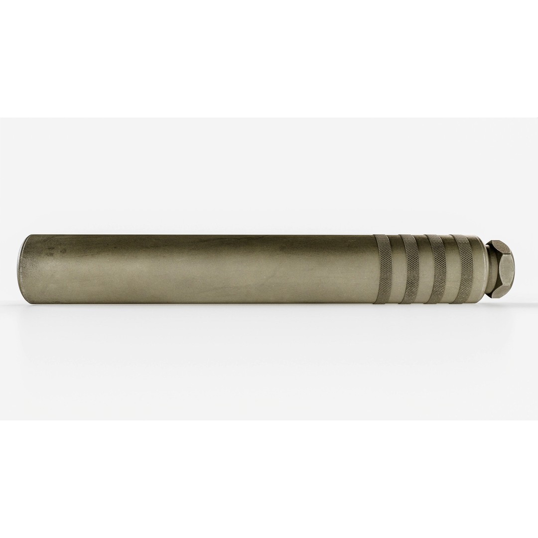 Elite Iron Alpha 50 cal Suppressor 3D Model – Low Poly Game Asset, FBX - View 17