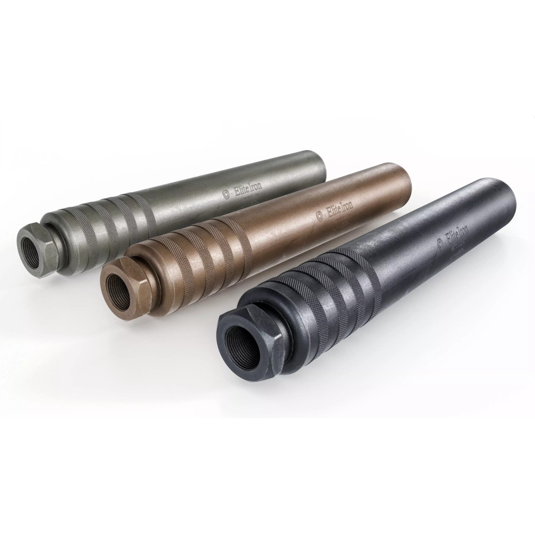 Elite Iron Alpha 50 cal Suppressor 3D Model – Low Poly Game Asset, FBX - View 2