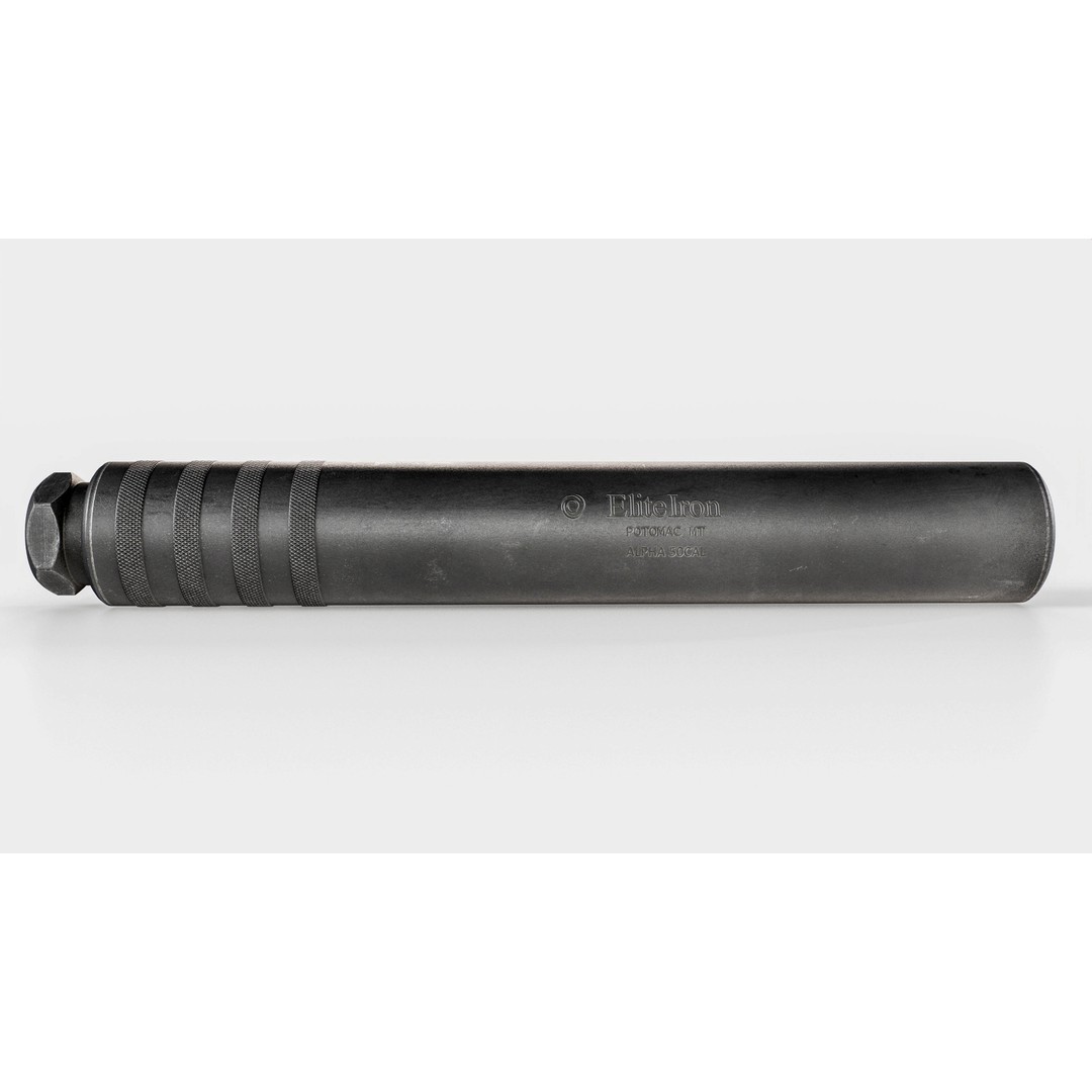 Elite Iron Alpha 50 cal Suppressor 3D Model – Low Poly Game Asset, FBX - View 6