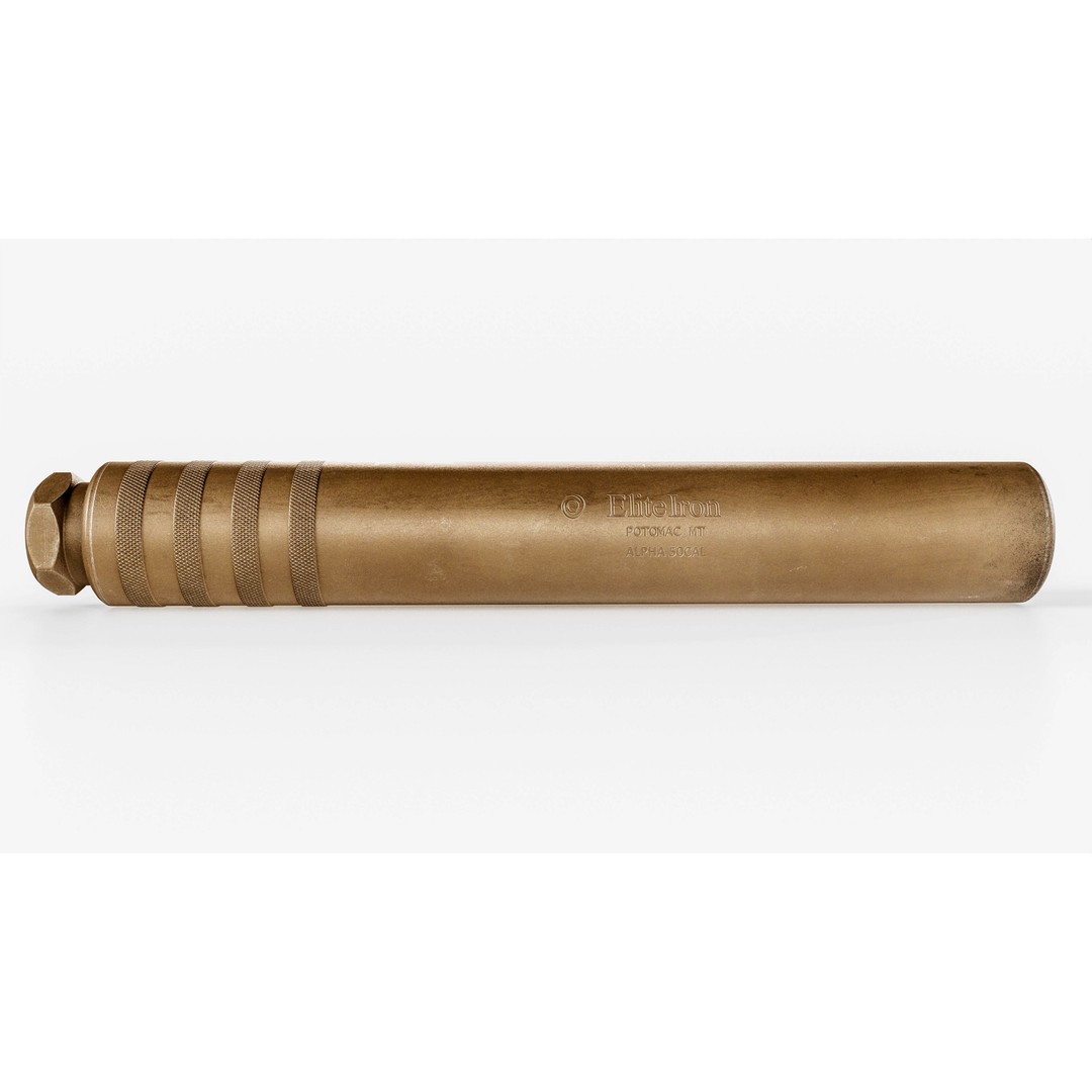 Elite Iron Alpha 50 cal Suppressor 3D Model – Low Poly Game Asset, FBX - View 7