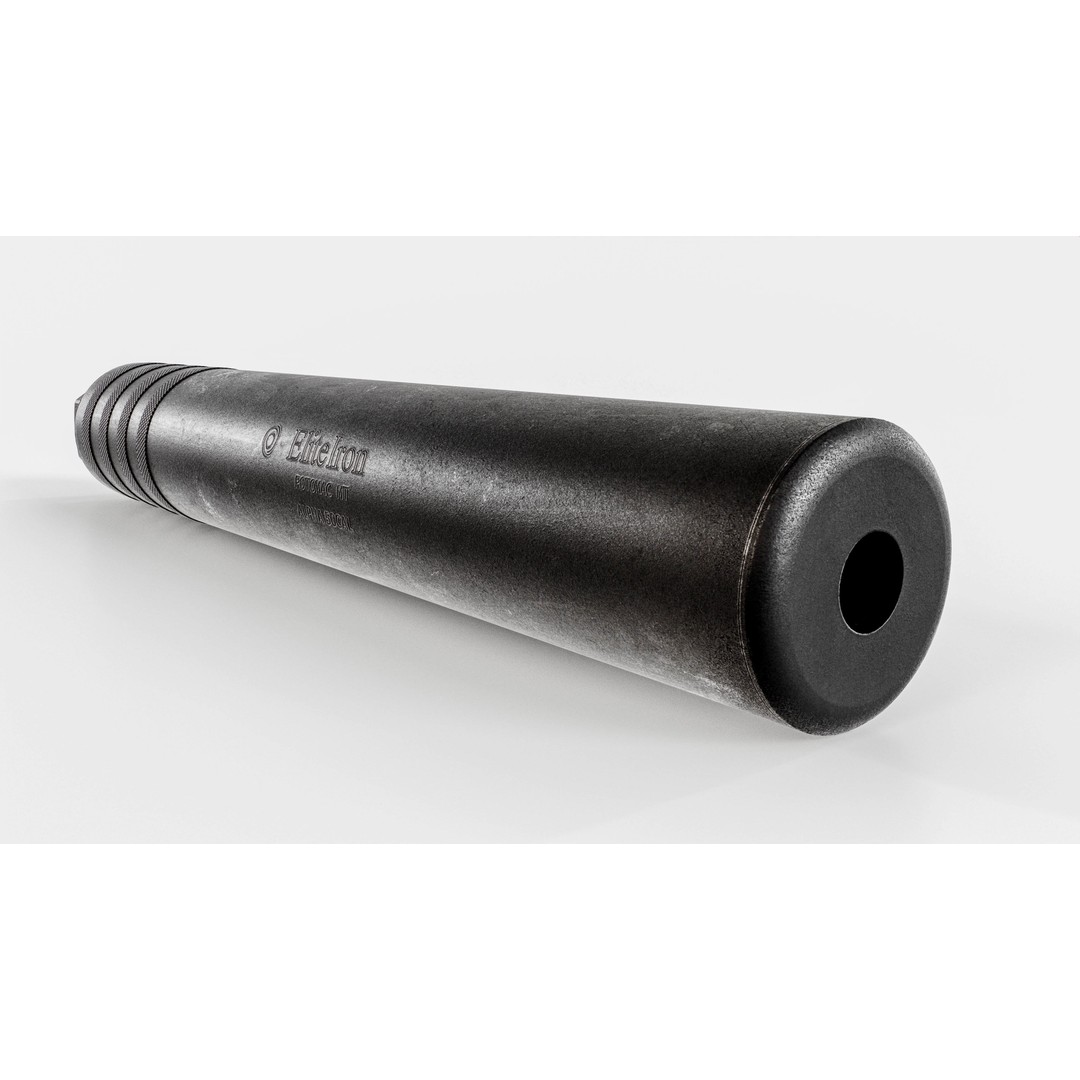 Elite Iron Alpha 50 cal Suppressor 3D Model – Low Poly Game Asset, FBX - View 9