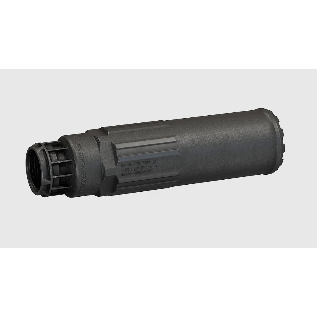 CGS SCI - Six Suppressor 3D Model – Low Poly Game Asset, FBX - View 12
