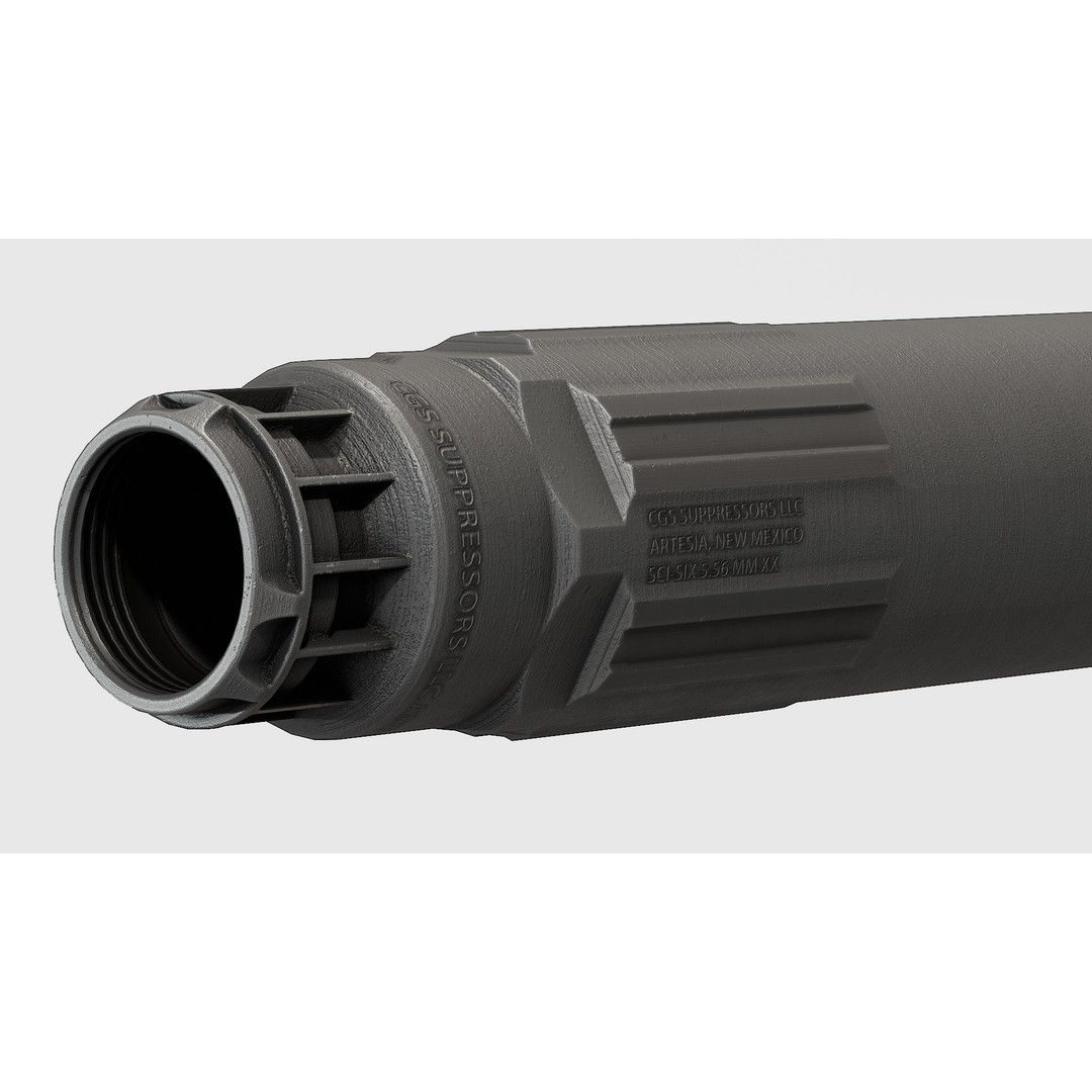 CGS SCI - Six Suppressor 3D Model – Low Poly Game Asset, FBX - View 13