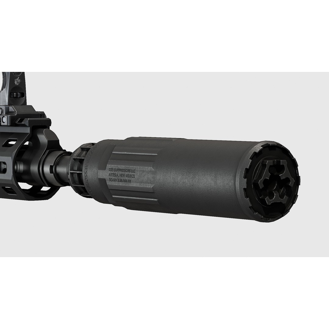 CGS SCI - Six Suppressor 3D Model – Low Poly Game Asset, FBX - View 19