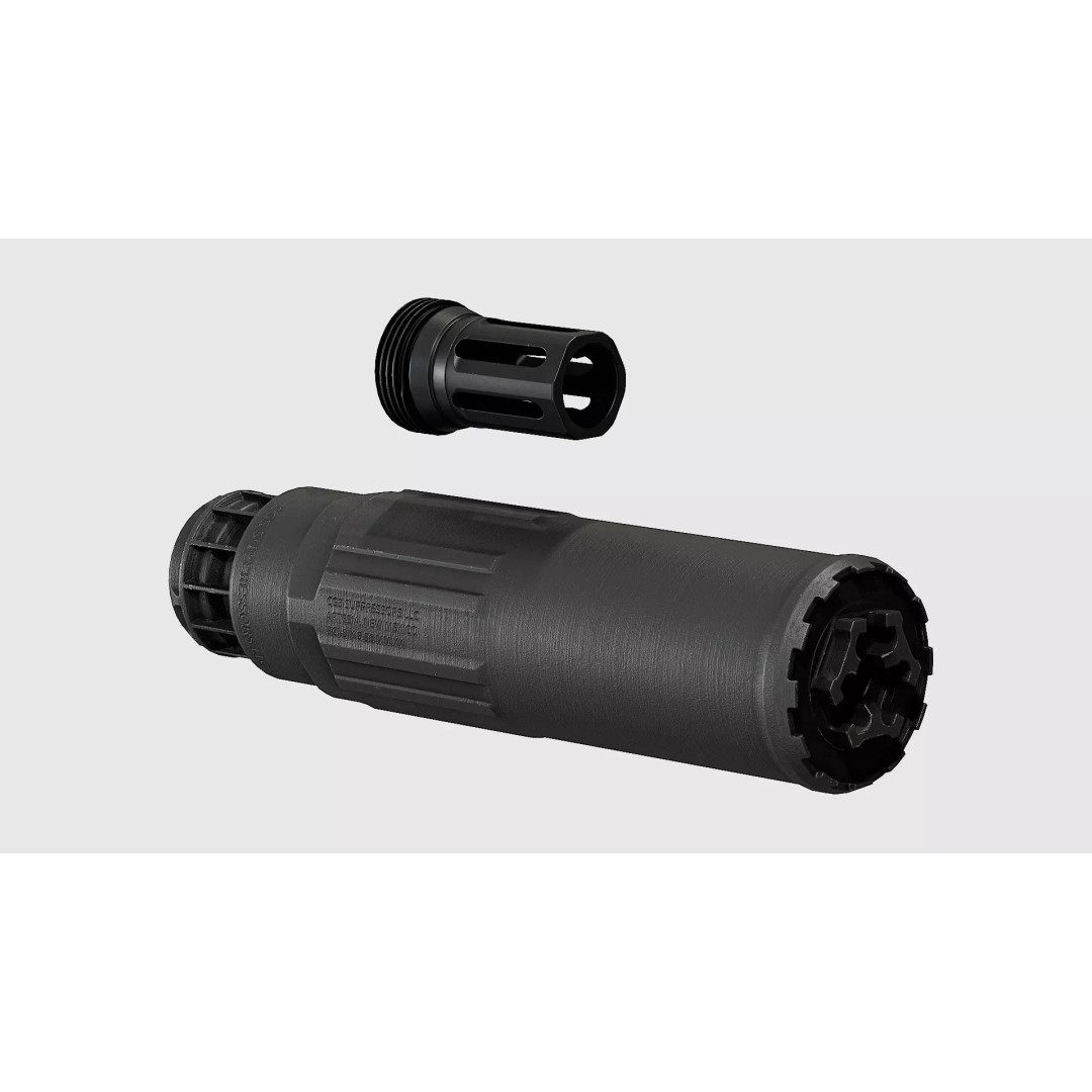 CGS SCI - Six Suppressor 3D Model – Low Poly Game Asset, FBX - View 2