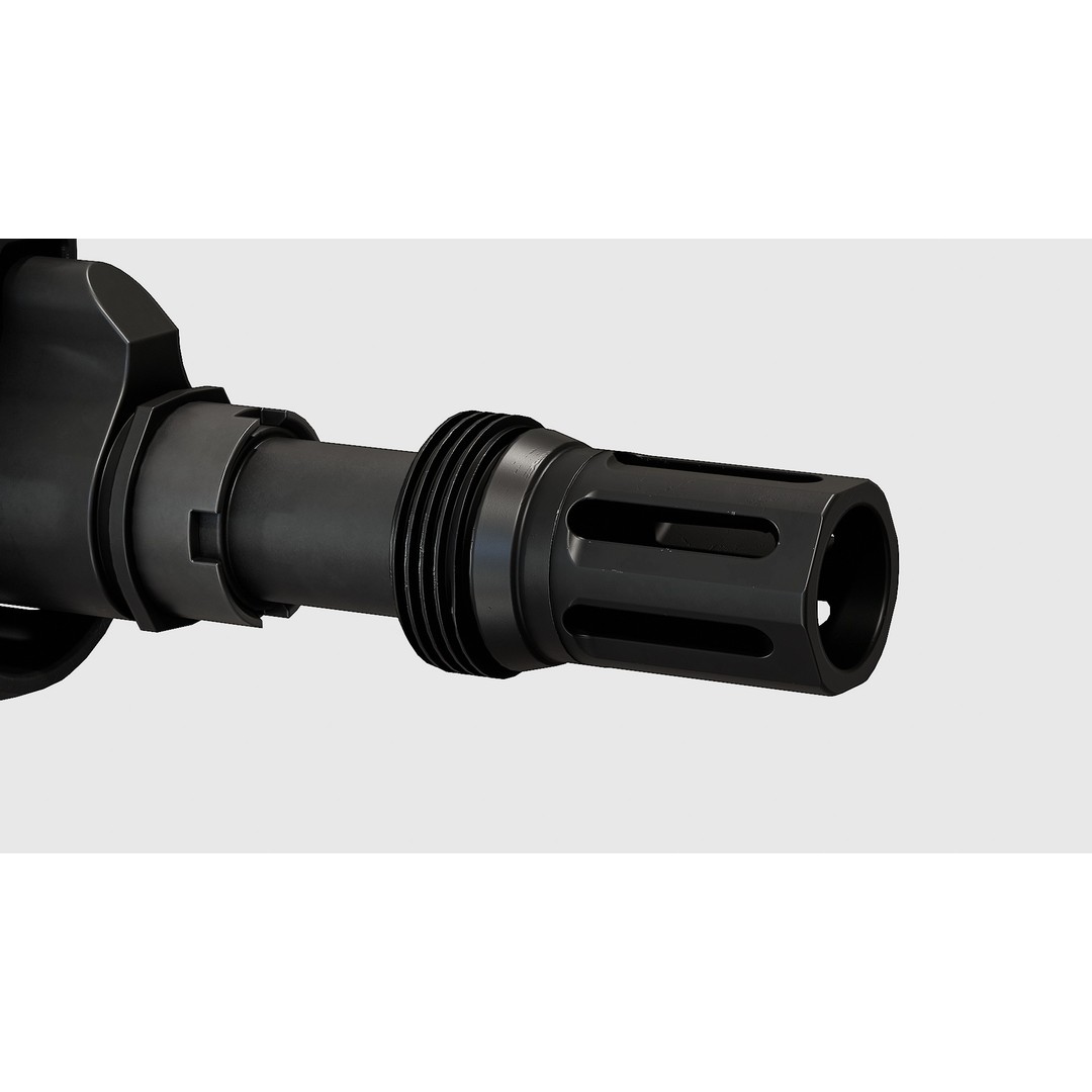 CGS SCI - Six Suppressor 3D Model – Low Poly Game Asset, FBX - View 20