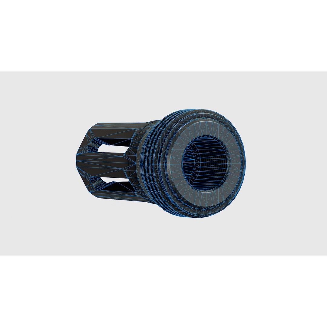 CGS SCI - Six Suppressor 3D Model – Low Poly Game Asset, FBX - View 26