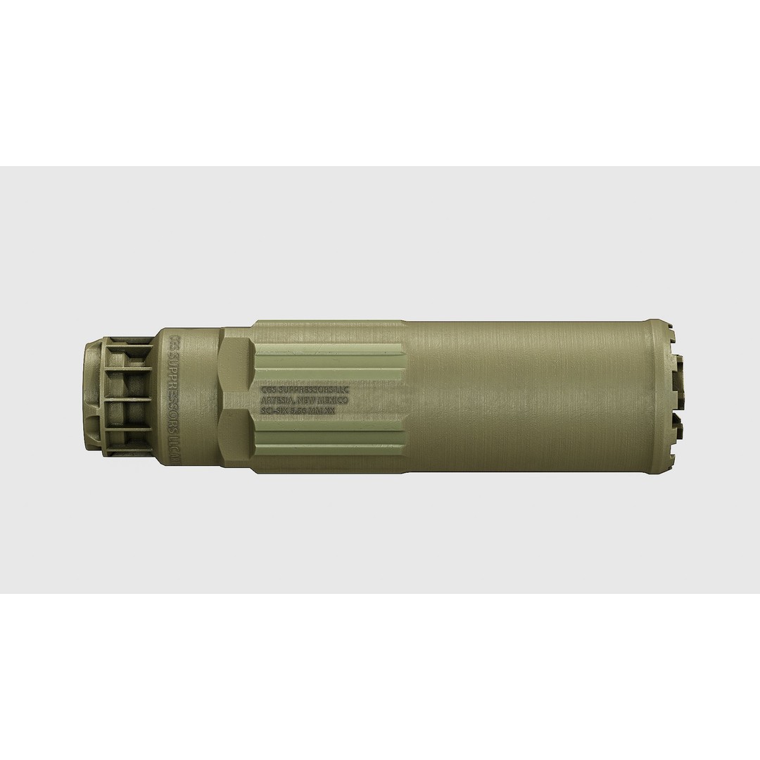 CGS SCI - Six Suppressor 3D Model – Low Poly Game Asset, FBX - View 4