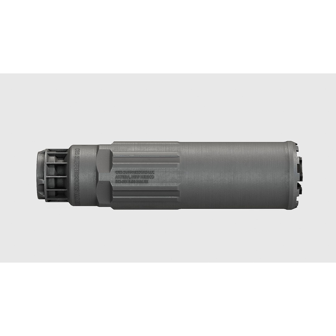 CGS SCI - Six Suppressor 3D Model – Low Poly Game Asset, FBX - View 5